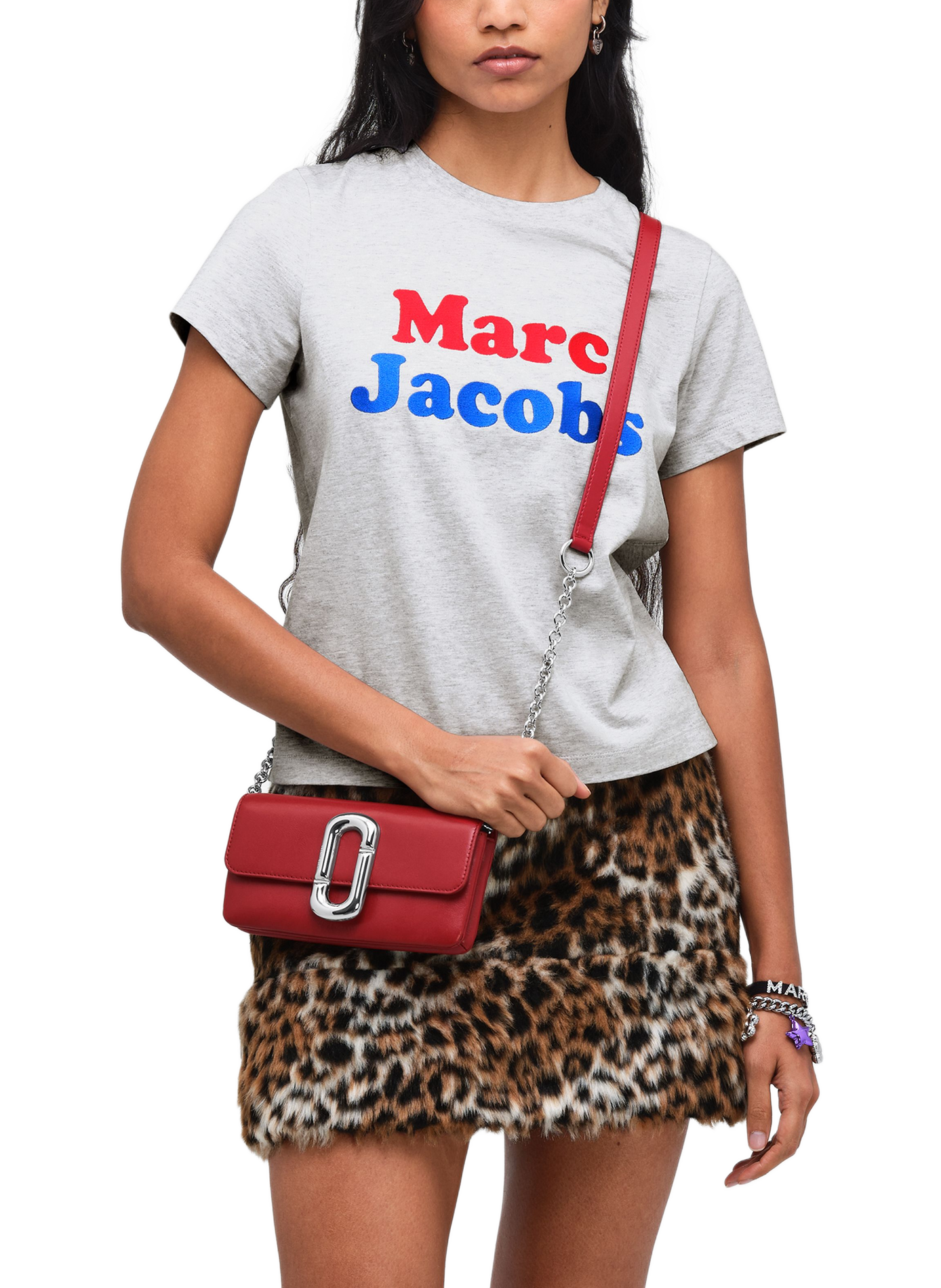 Portefeuille The Scene sur chaîne en cuir | Rouge MARC JACOBS Femme