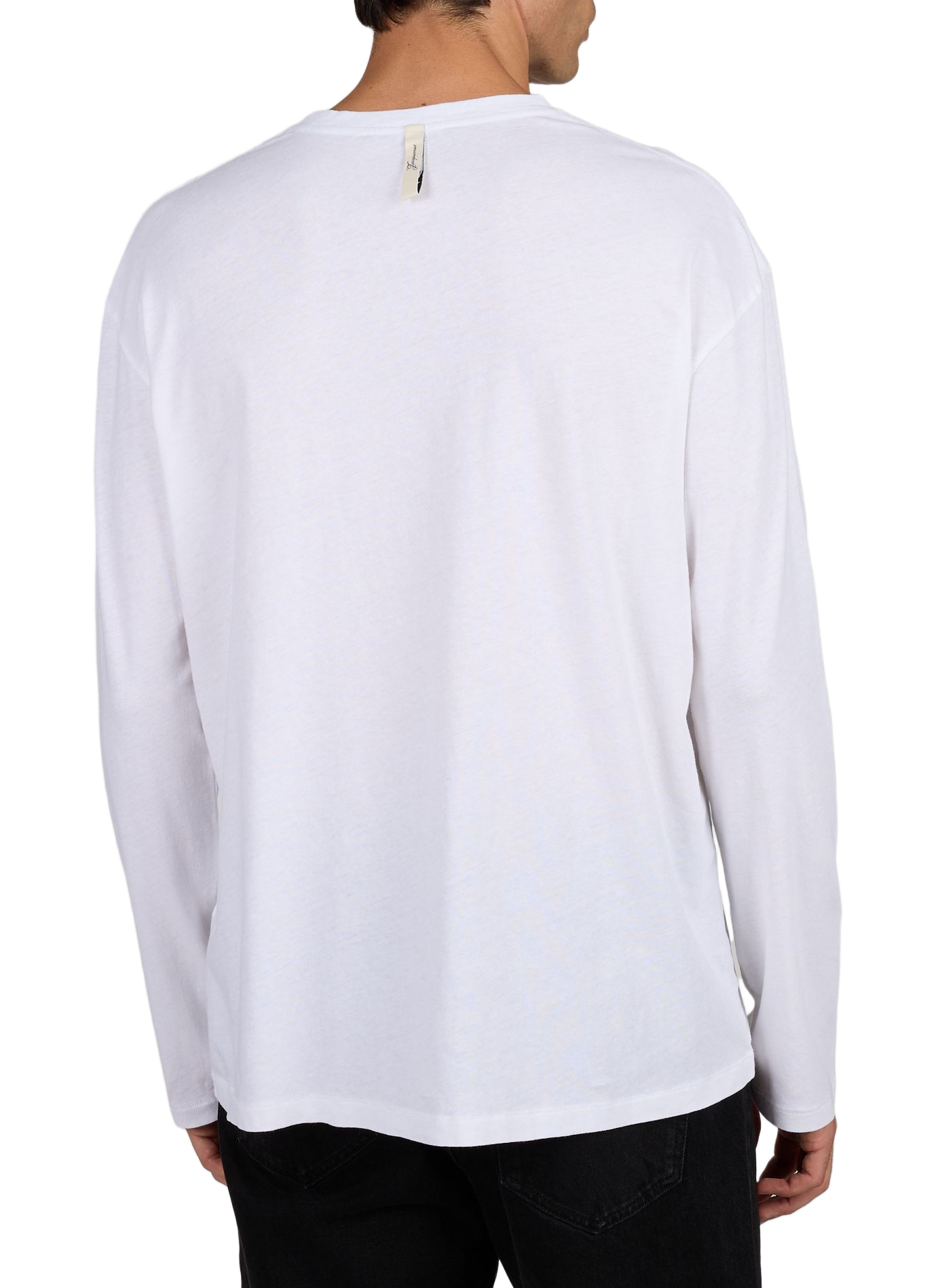 Gerader T-Shirt aus Baumwollmischung JACQUEMUS Weiss