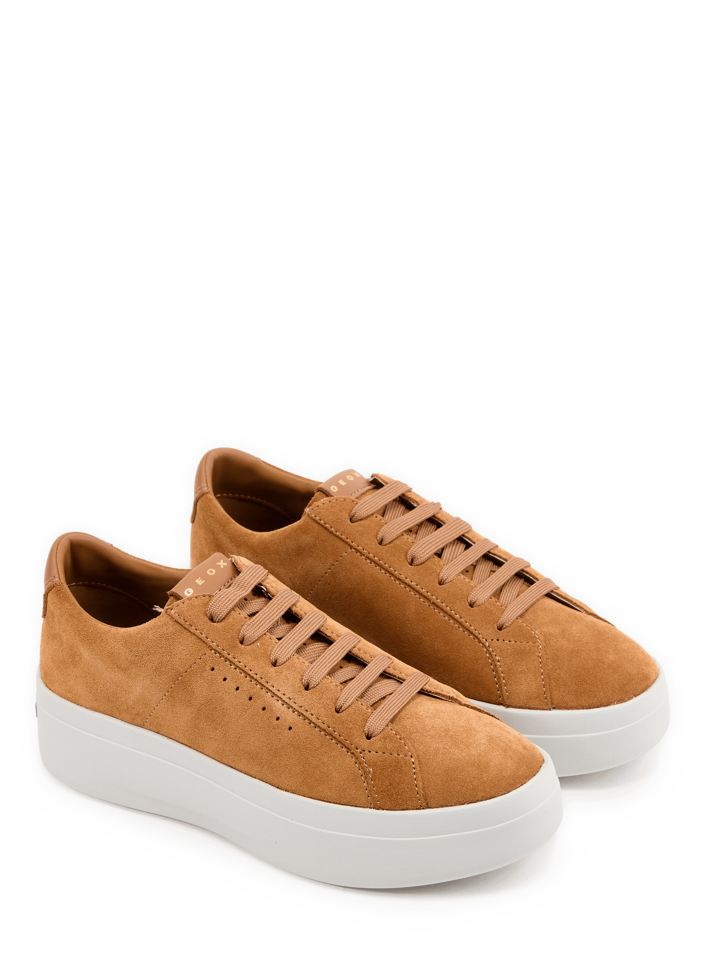 Sneaker GXCP-03 WOMAN aus Kalbsleder GEOX Braun