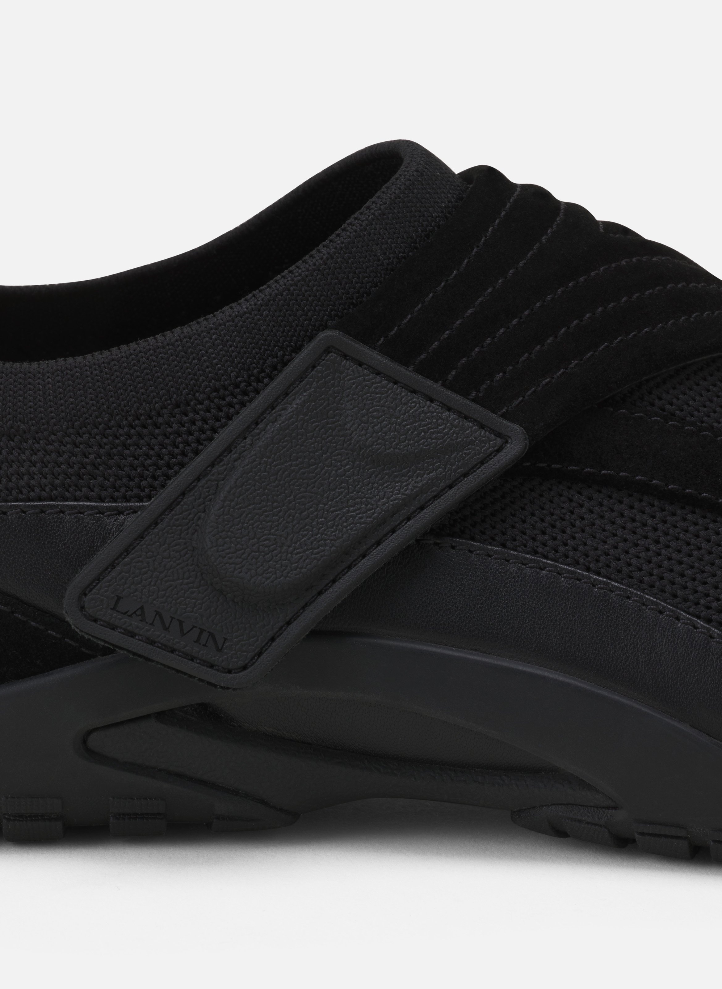 Sneaker lnv1 en suede tricote LANVIN Noir
