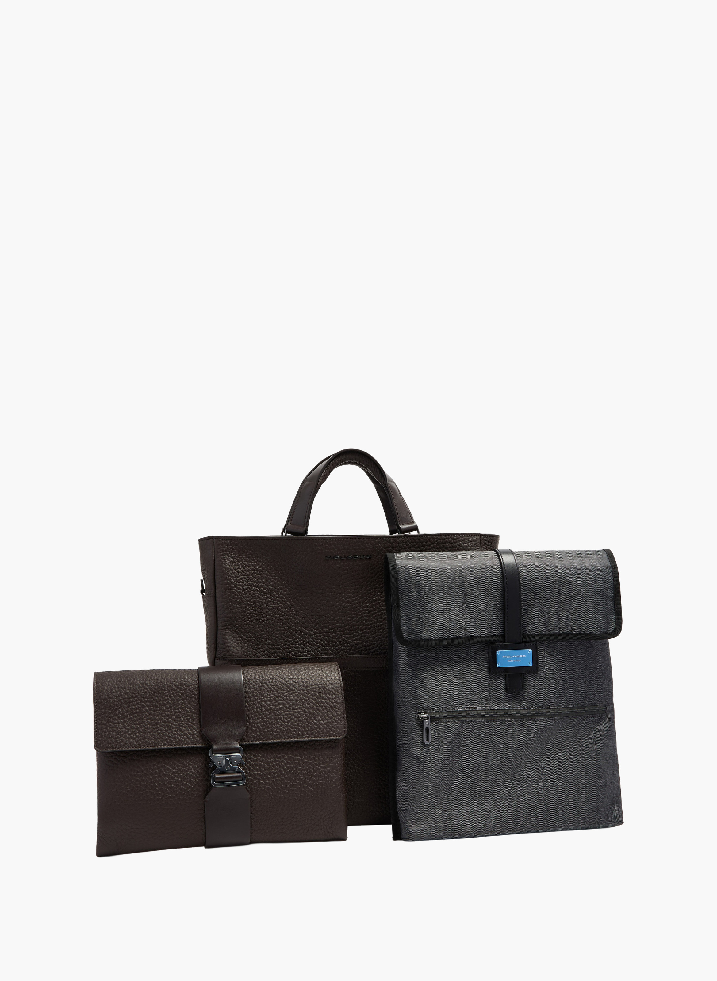 Totebag voor laptop van 15,6 inch PIQUADRO Bruin