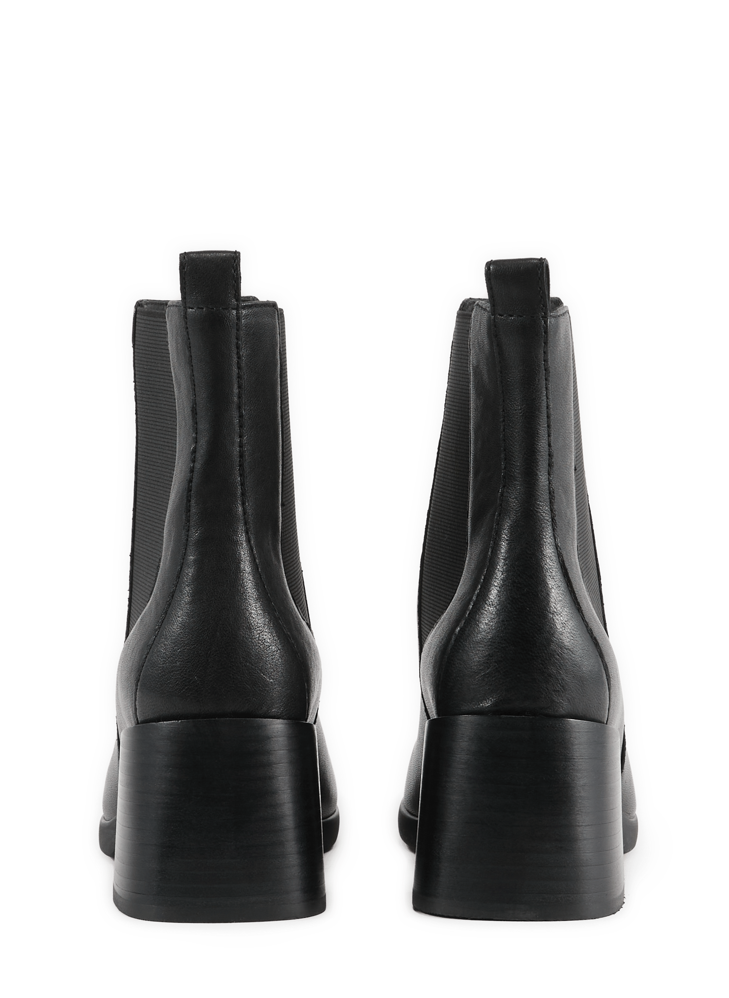 WALK PLEASURE 55T mixed leather ankle boots GEOX Black