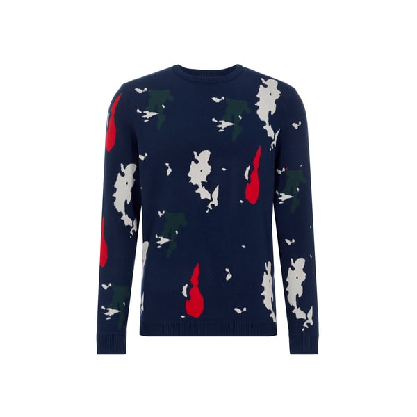 Pull à imprimé jacquard