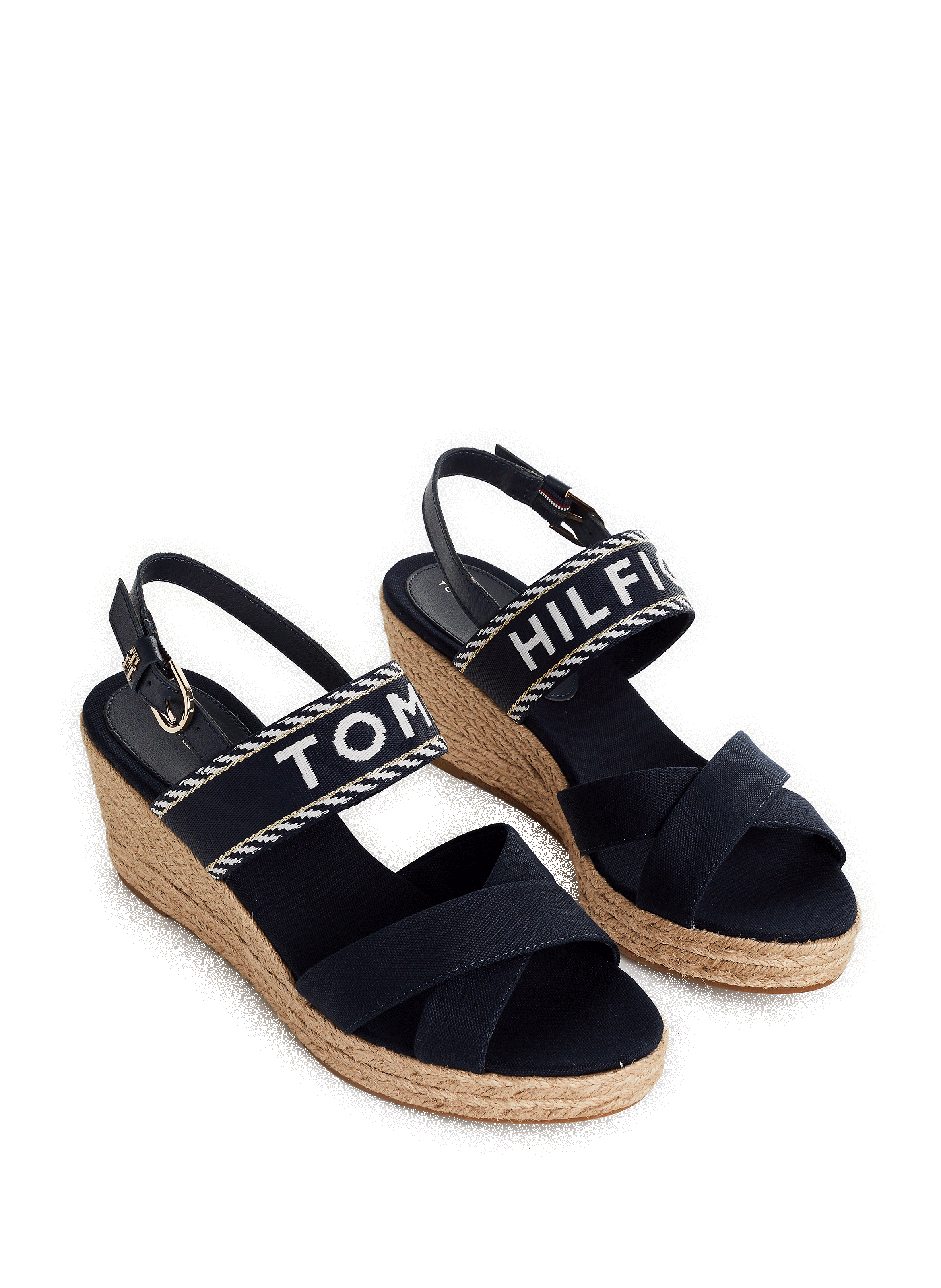 Sandales à talon compensé