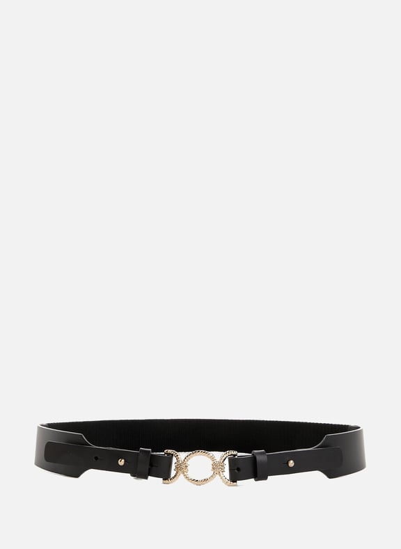 Leather belt Black by SAISON 1865 SAISON 1865 Leather belt Black