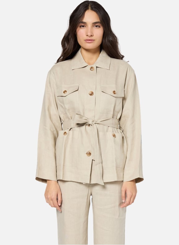 Saharienne en lin - rivaelle Beige by GERARD DAREL GERARD DAREL Saharienne en lin - rivaelle Beige