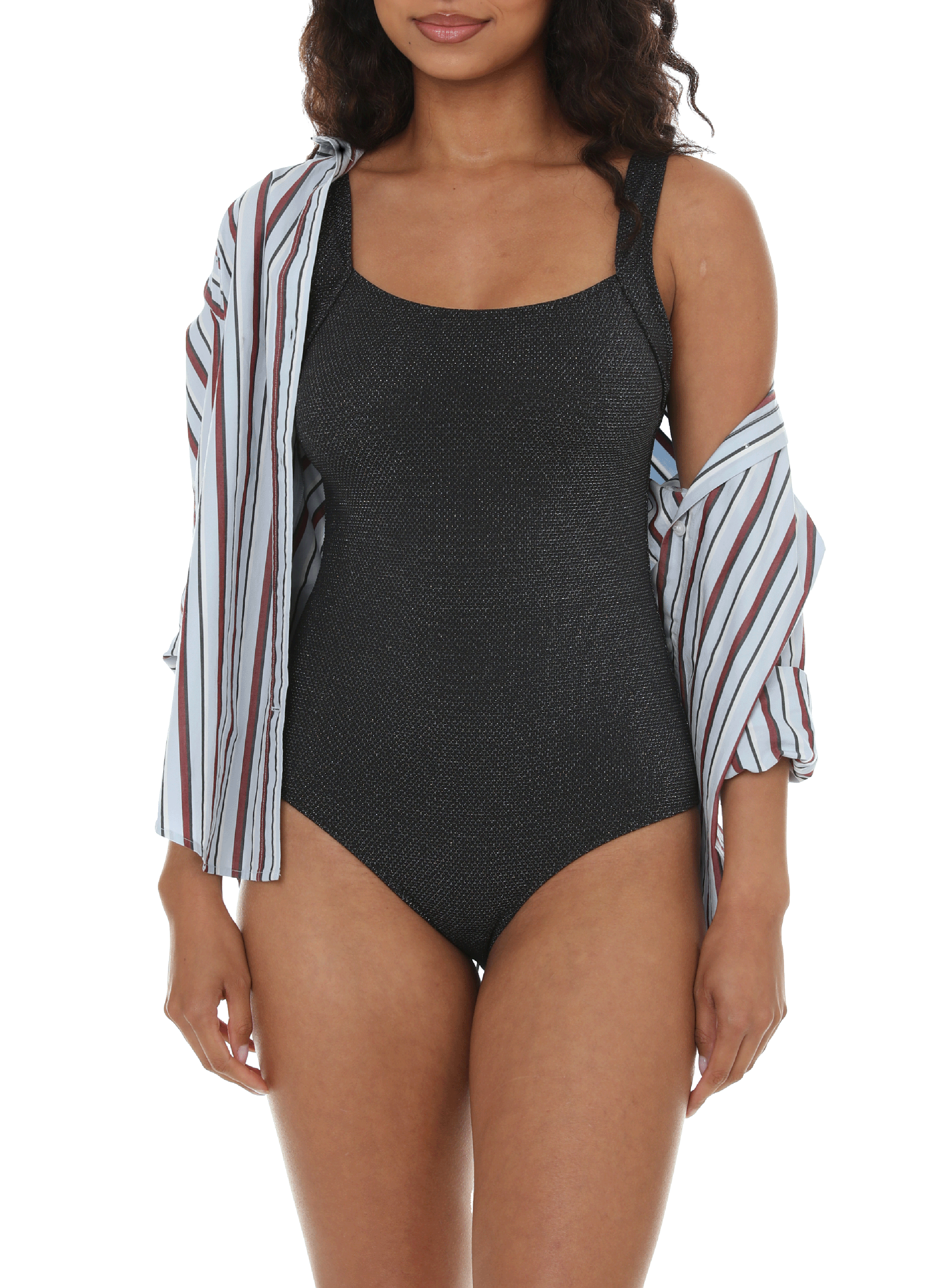 Maillot de bain une pièce brillant SAISON 1865 Noir