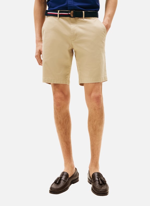 Slim-fit chino shorts Brown by TOMMY HILFIGER TOMMY HILFIGER Slim-fit chino shorts Brown
