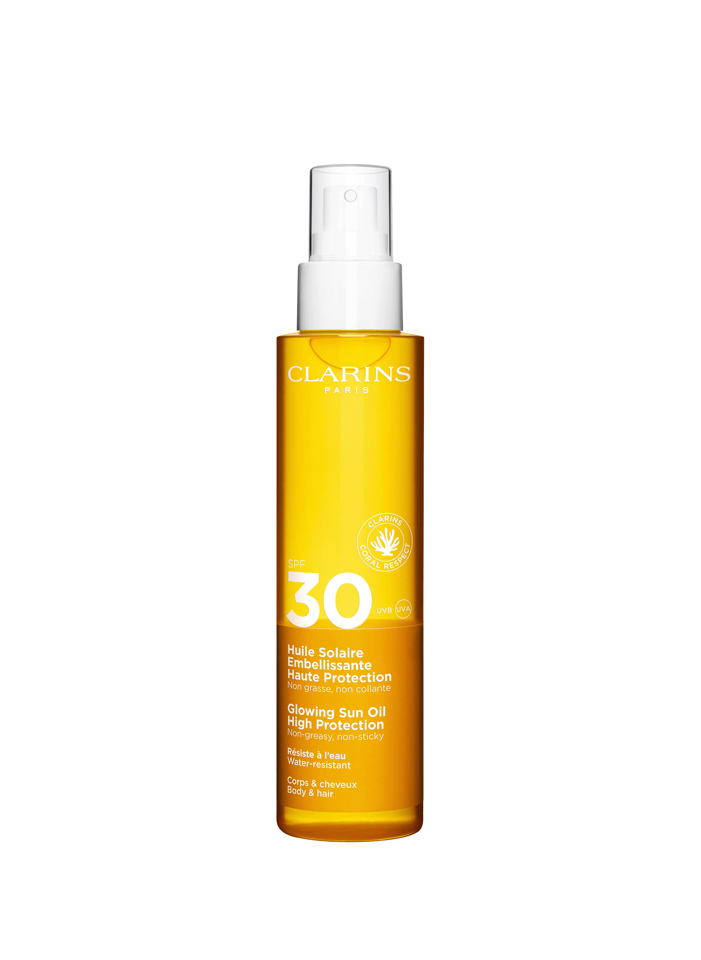Glowing Sun Oil High Protection SPF30 for the body CLARINS No color