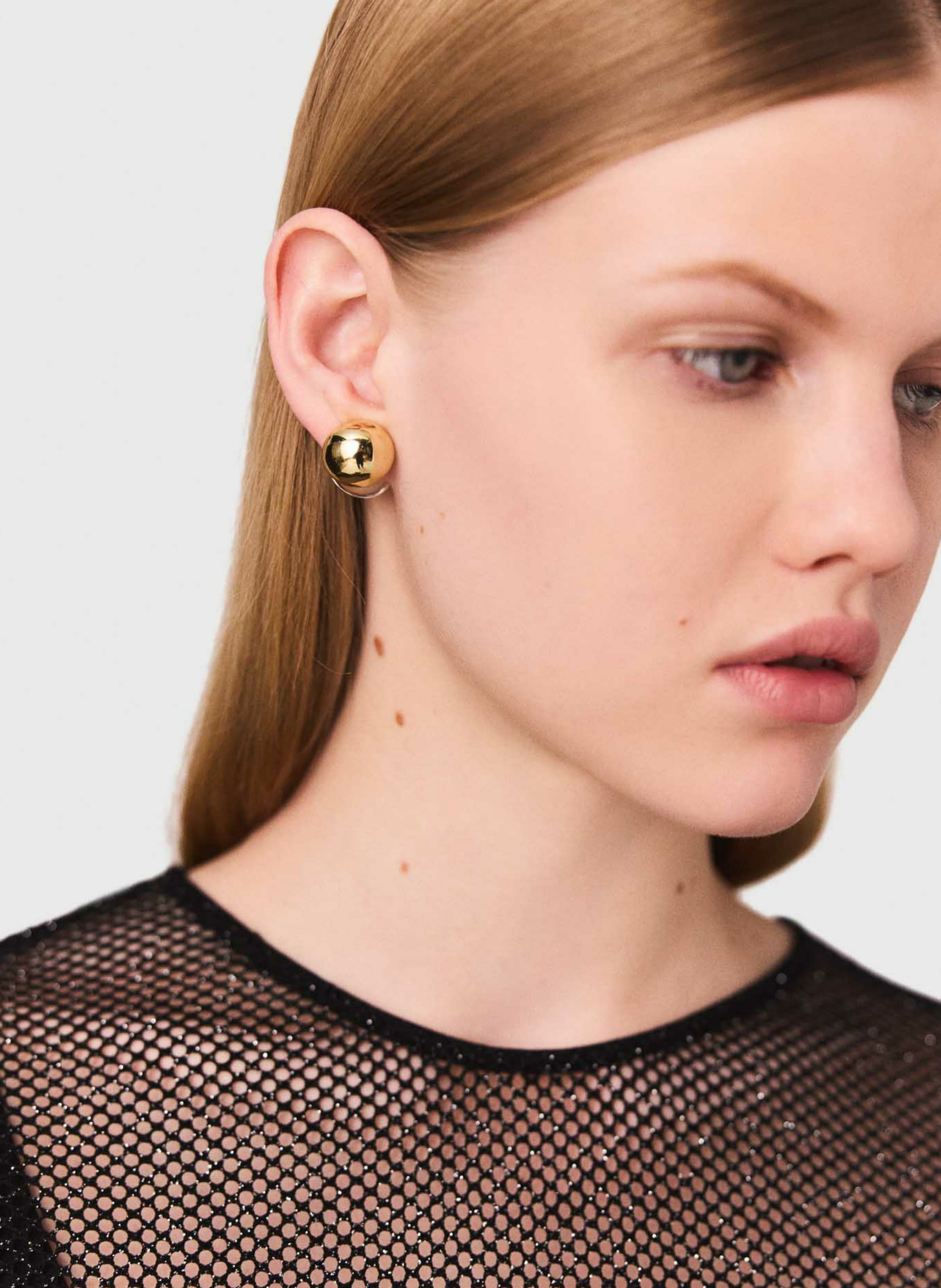 Body manches longues pailleté Noir