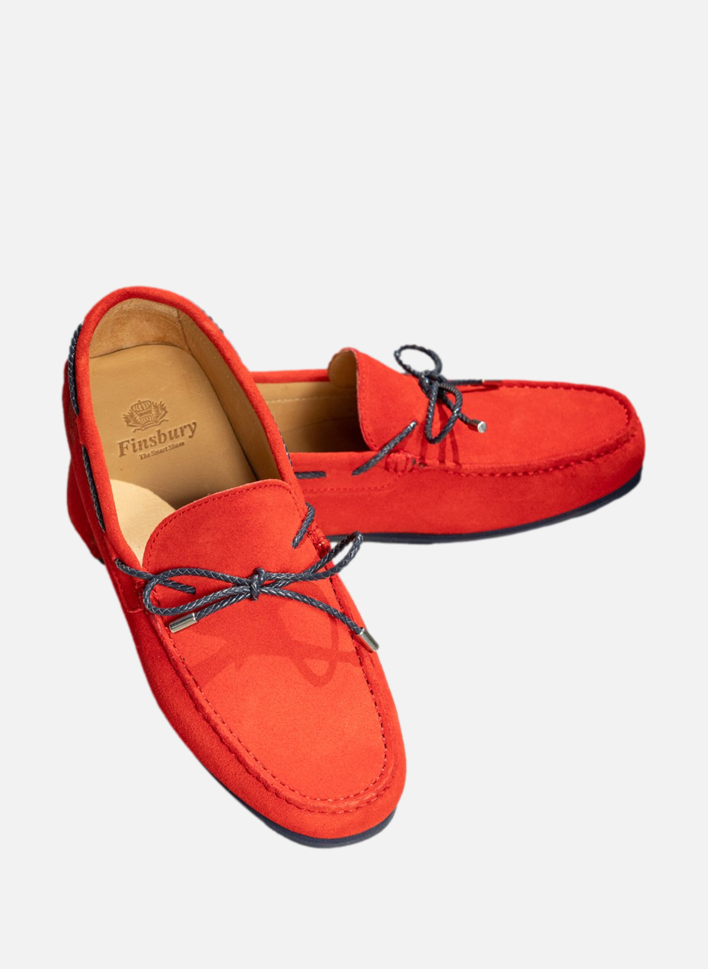 Mocassins daim cancun Rouge