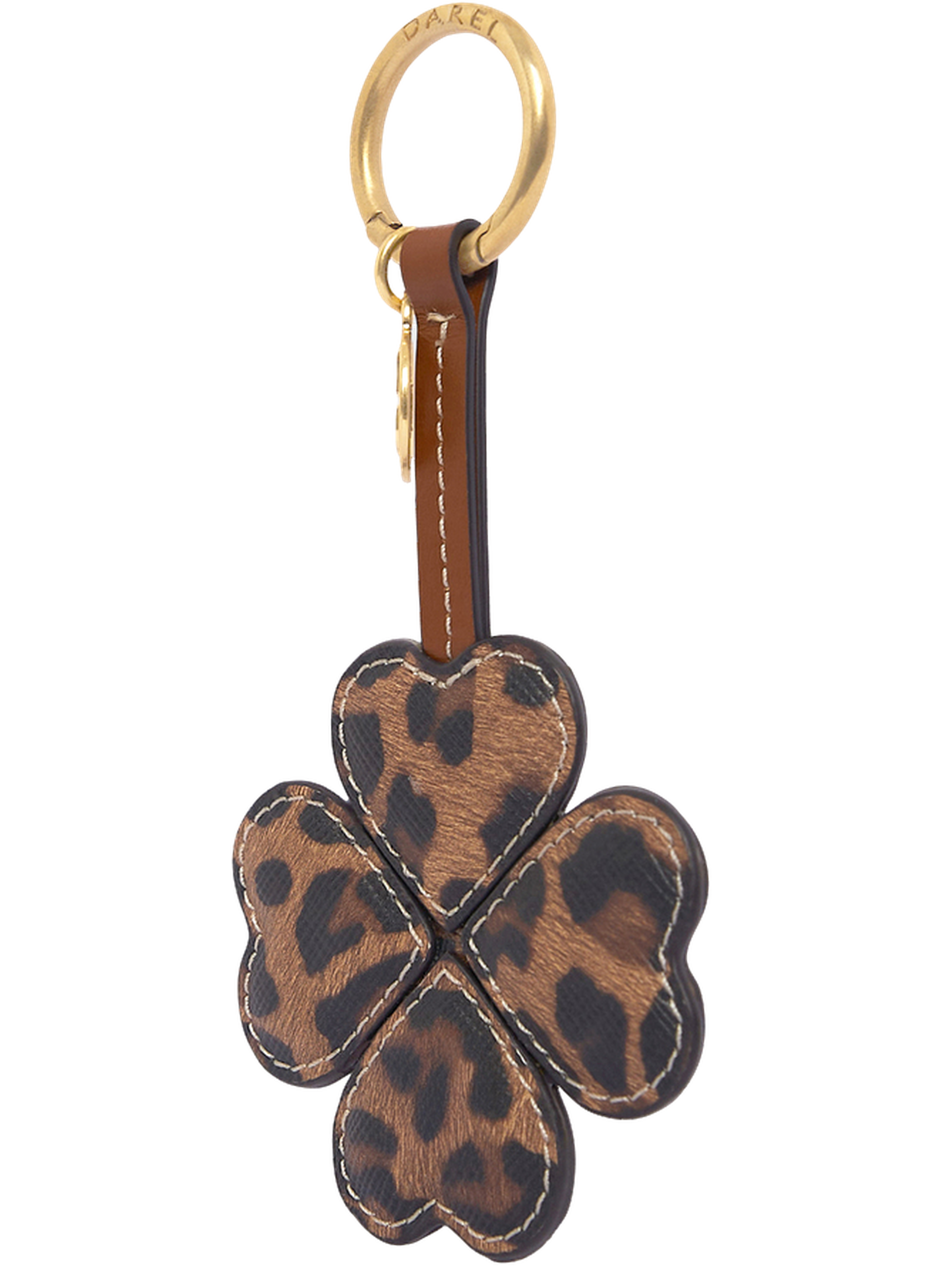 Charm en toile enduite léopard et cuir – 4 feuilles gd GERARD DAREL Multicolore