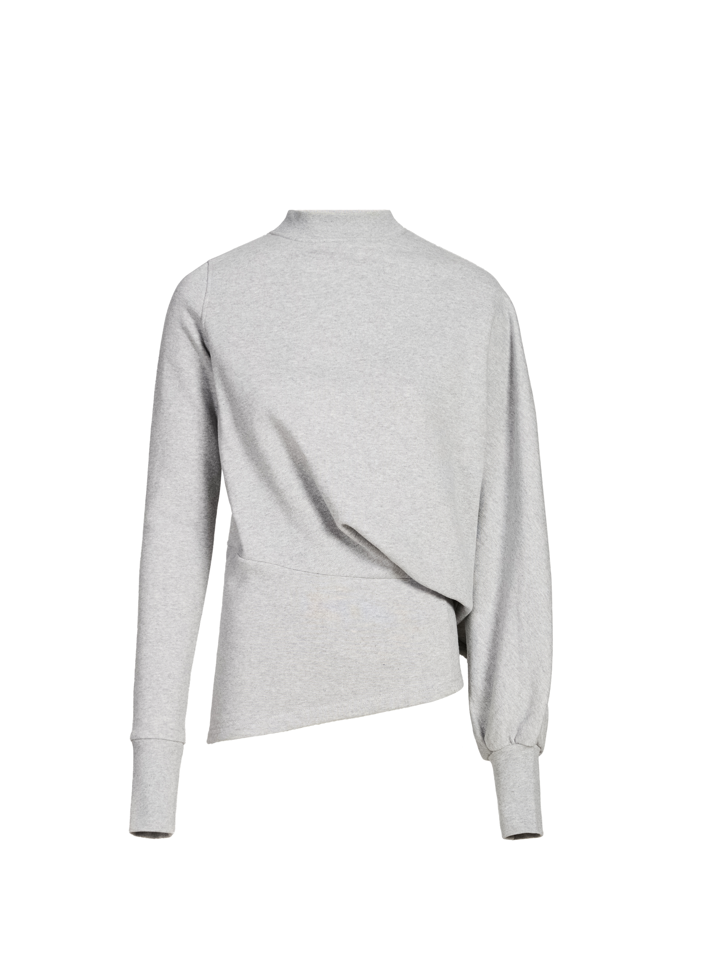 Sweat asymétrique en coton A.W.A.K.E. MODE Gris
