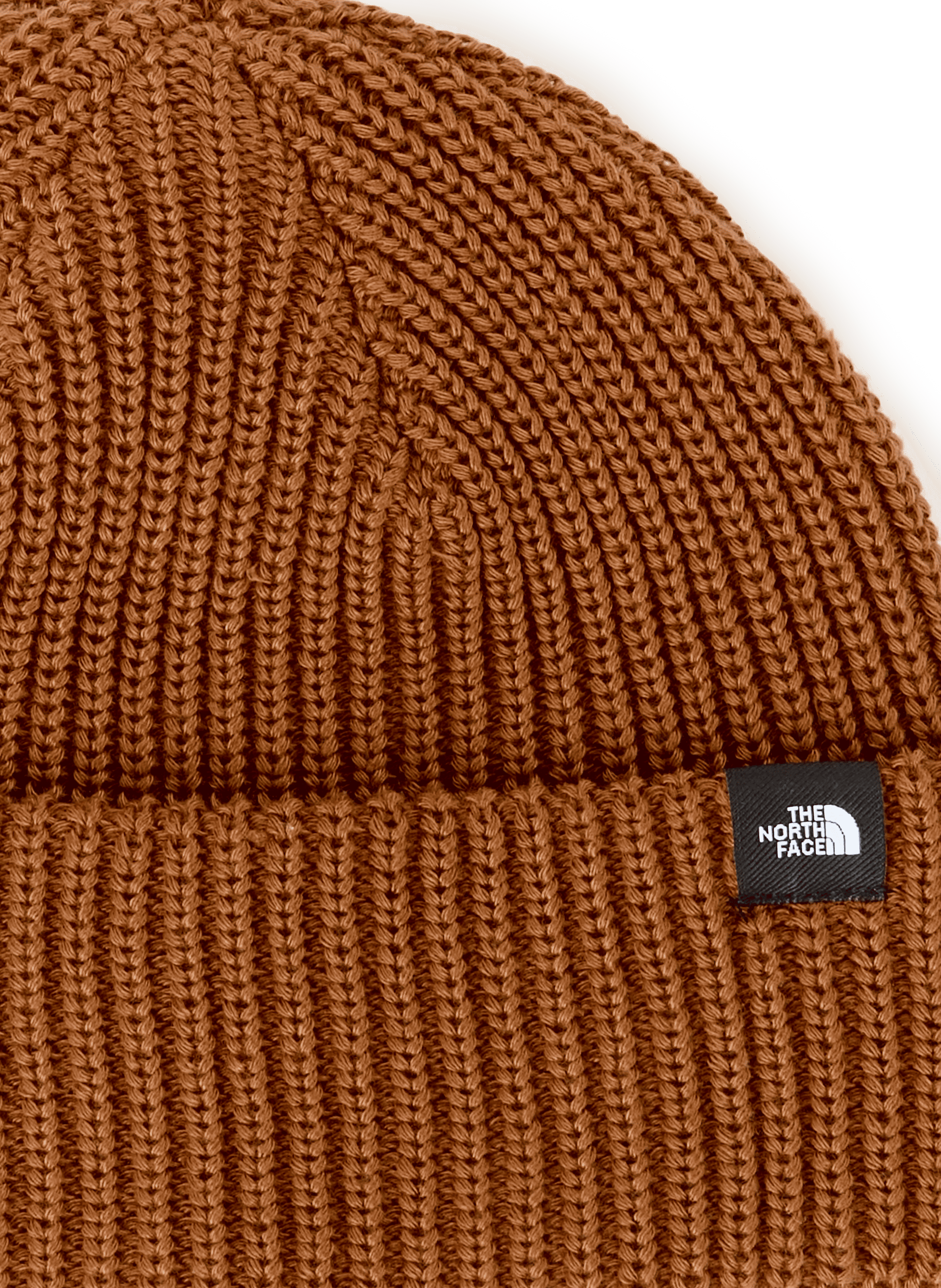 Ribbed beanie THE NORTH FACE Brown