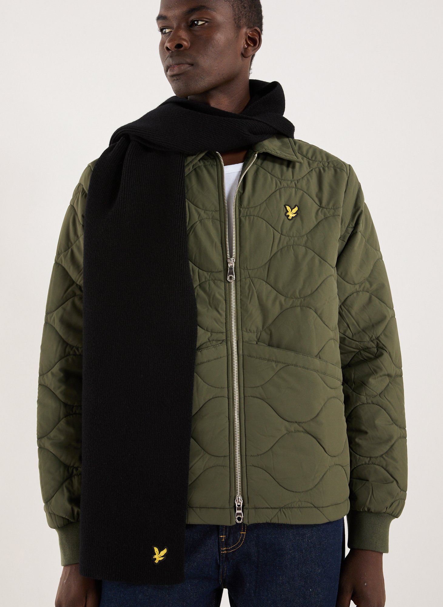 Logo scarf LYLE & SCOTT Black