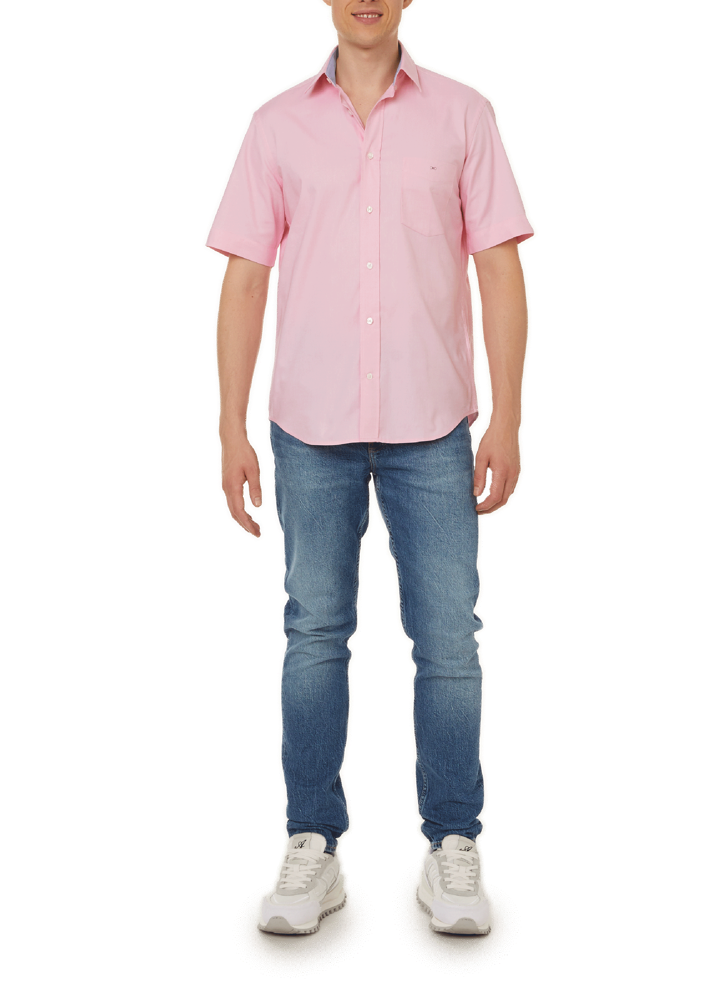 Short-sleeved cotton shirt EDEN PARK Multicolour