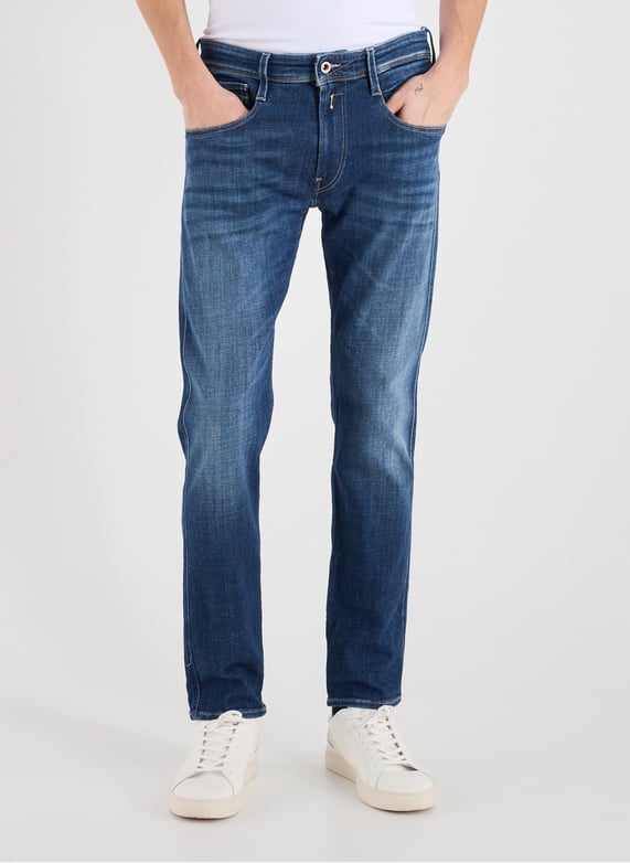 Jeans déchiré en coton mélangé | Bleu by REPLAY Jeans déchiré en coton mélangé Bleu