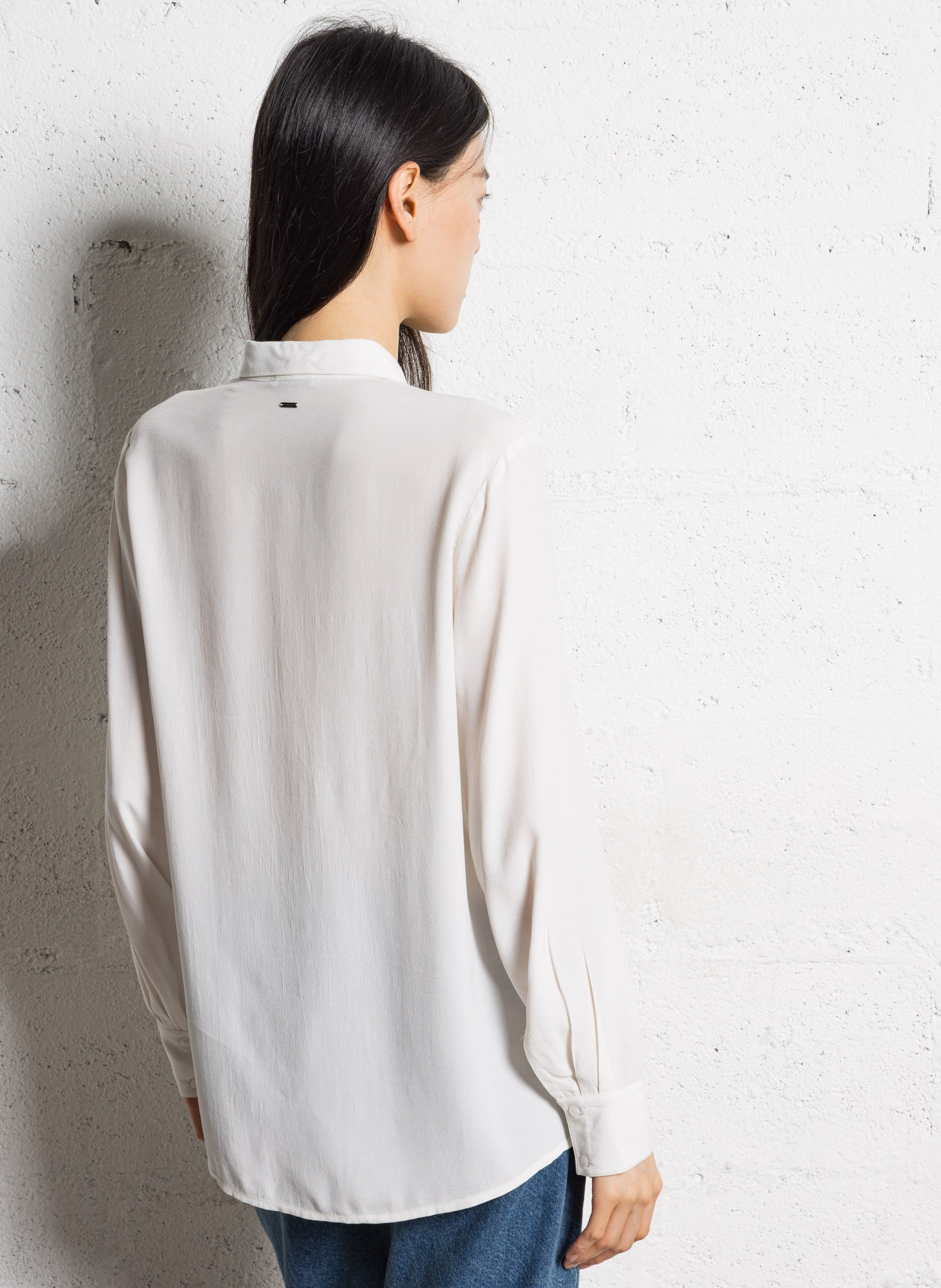 Chemise droite col classique IKKS Blanc