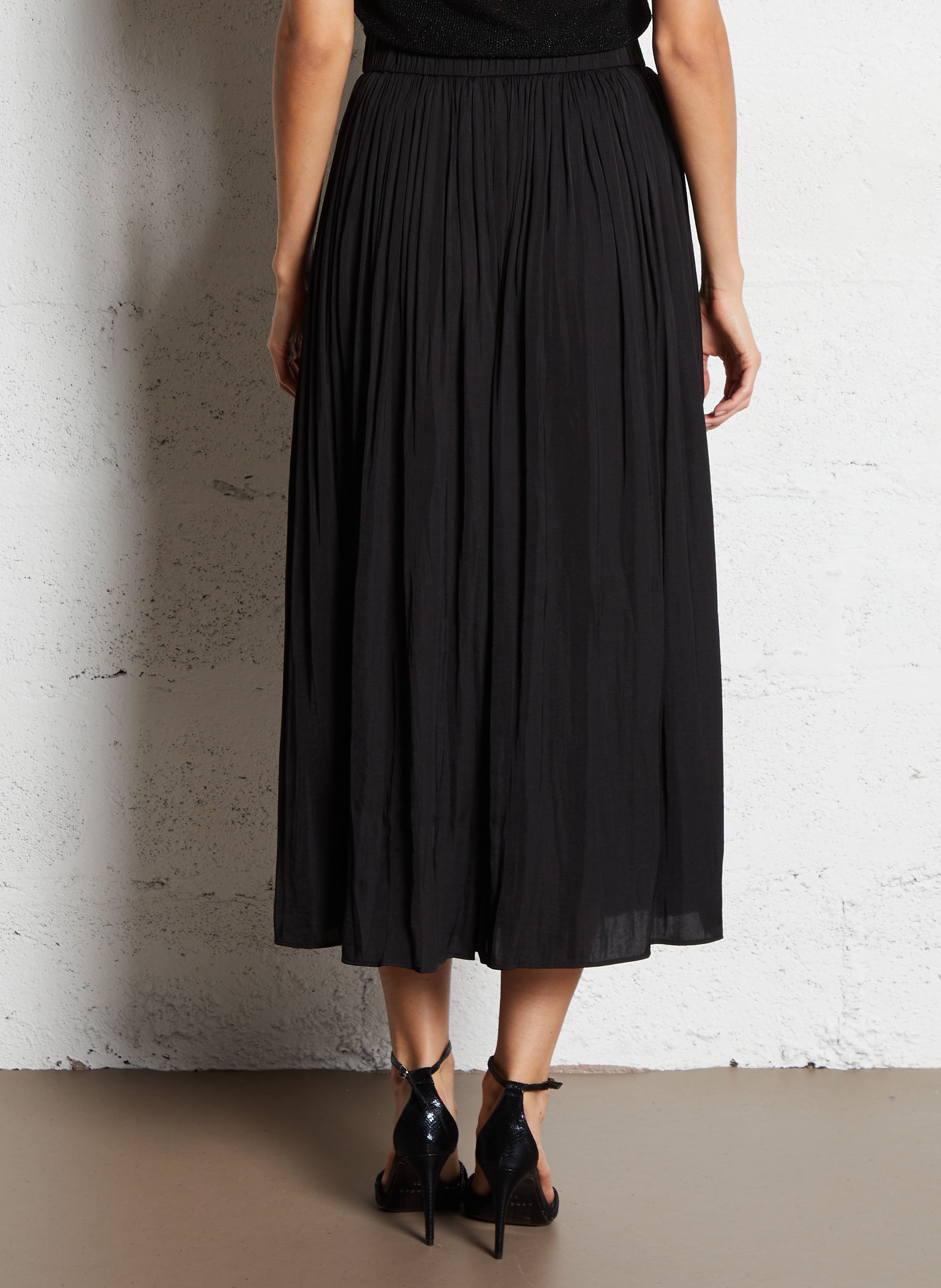 Jupe midi droite juliana MAISON 123 Noir