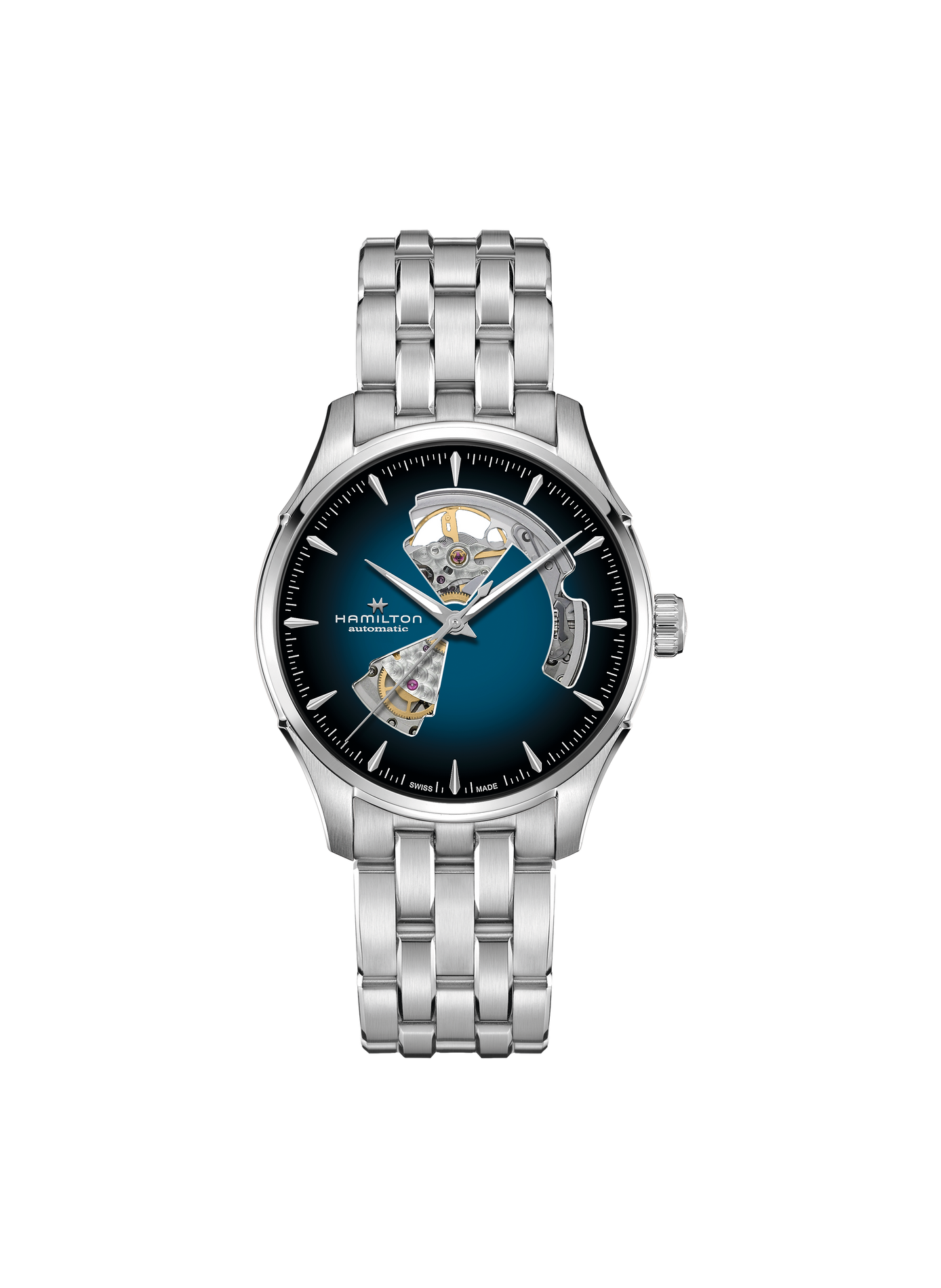Montre automatique en acier HAMILTON Argent
