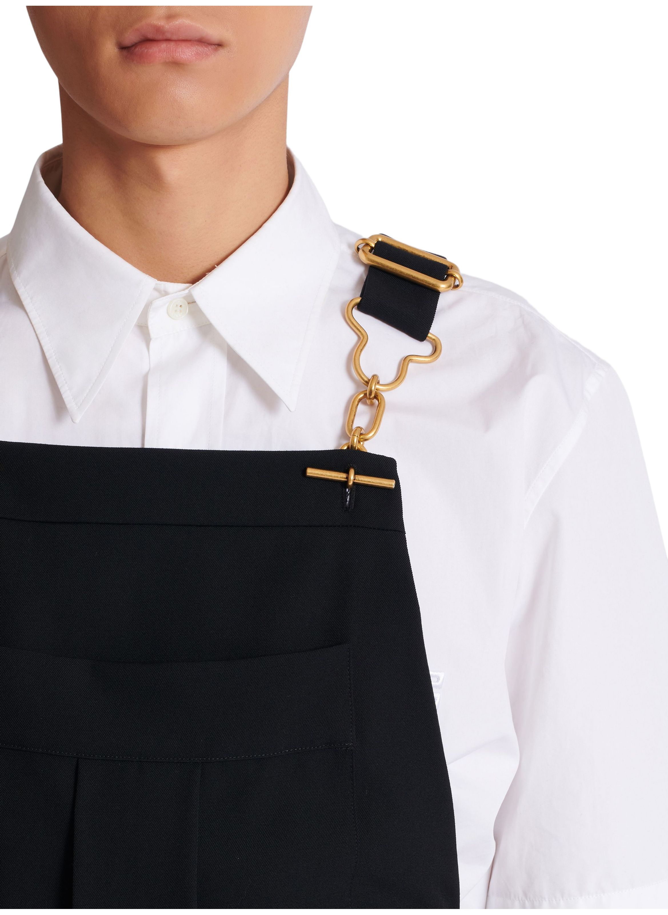 Salopette en laine BALMAIN Noir