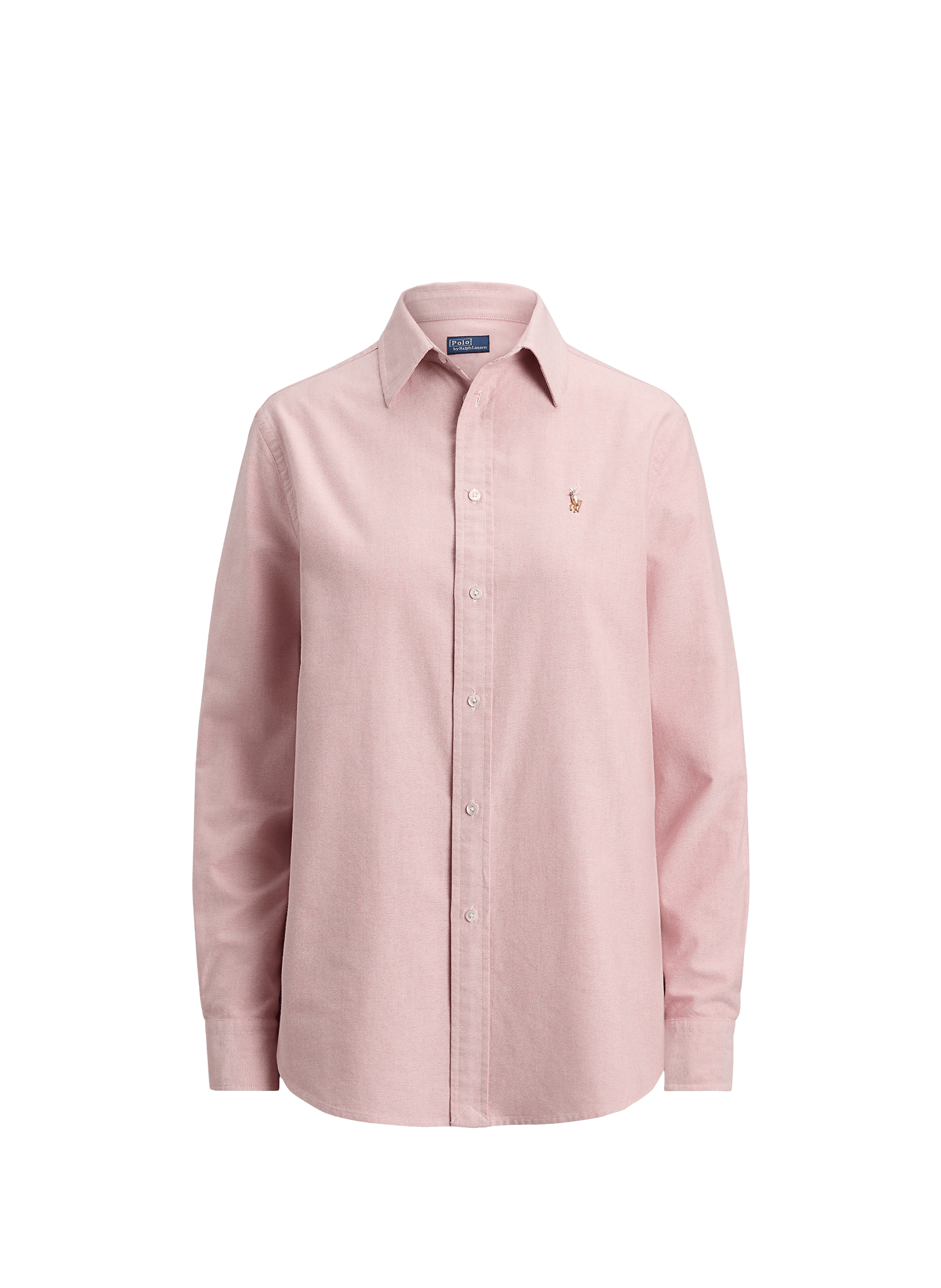 Chemise coupe classique brodée en coton POLO RALPH LAUREN Rouge
