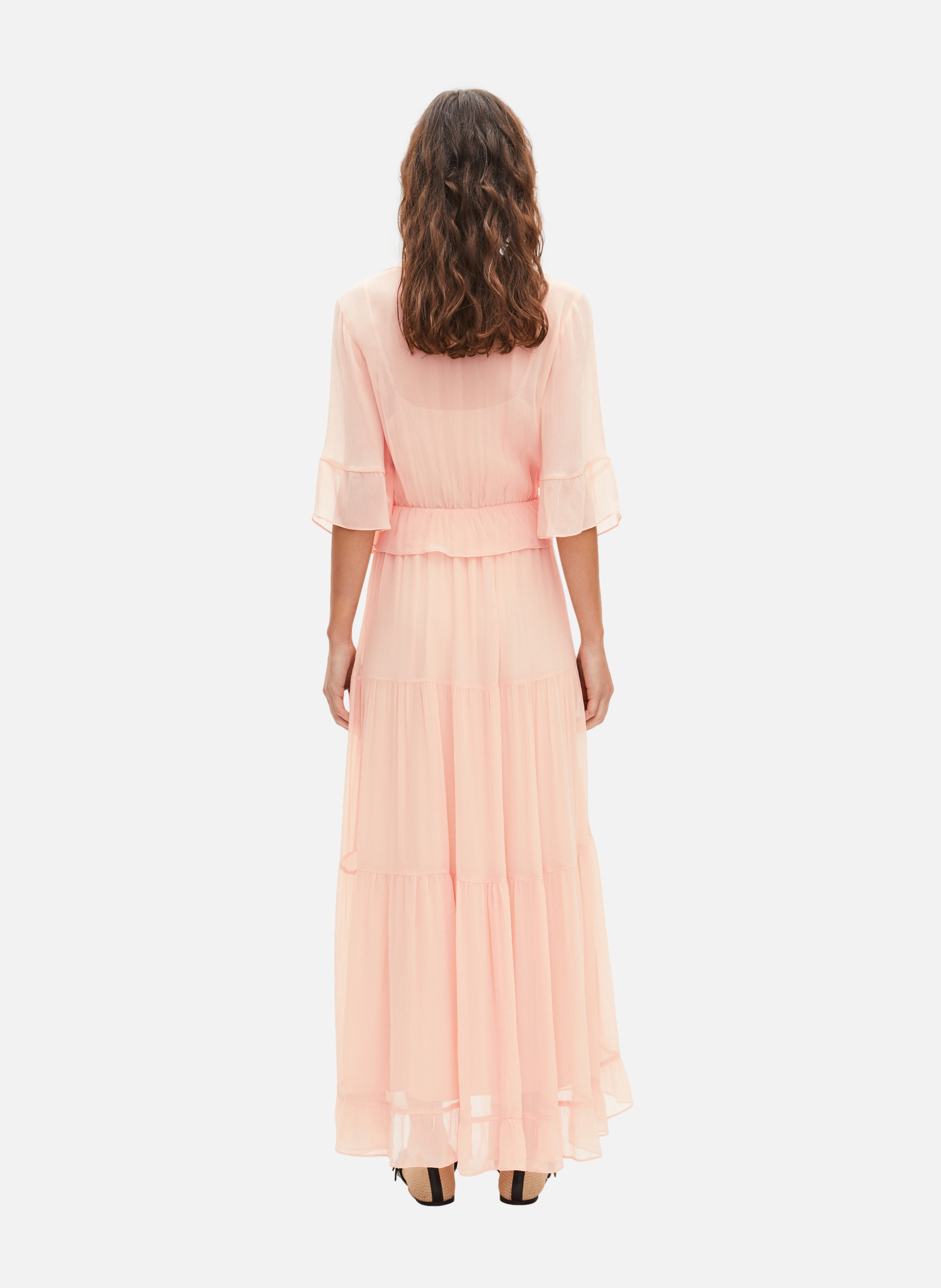 Robe longue volantée THE KOOPLES Orange