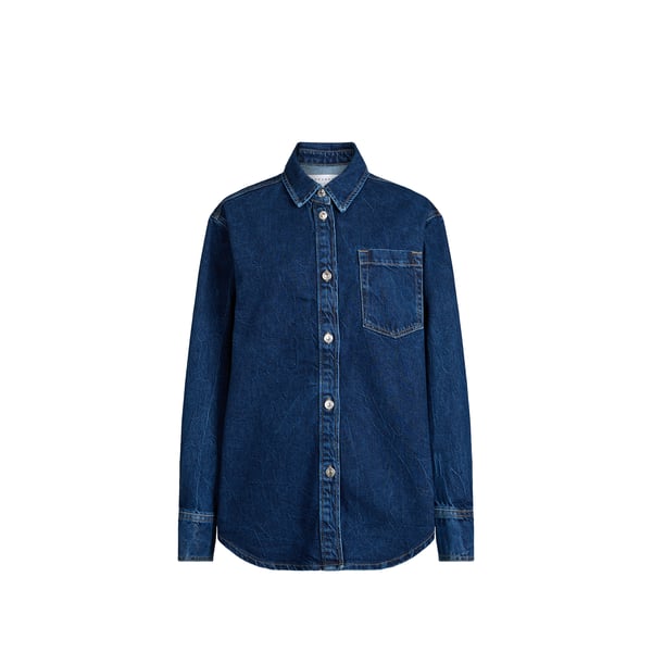 Veste denim col classique en coton Veste denim col classique en coton