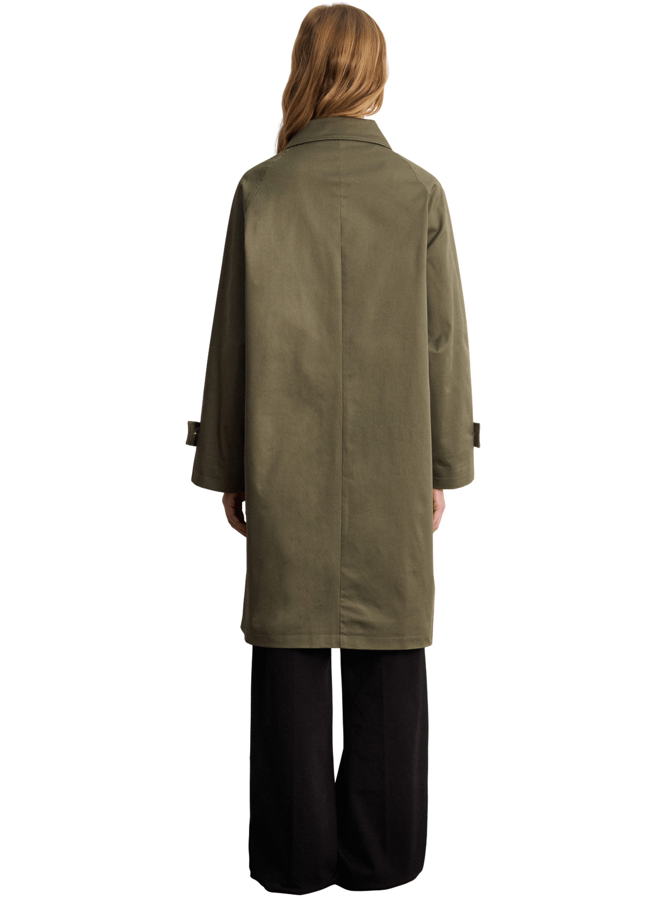 Trench droit en coton - domitille PABLO Vert