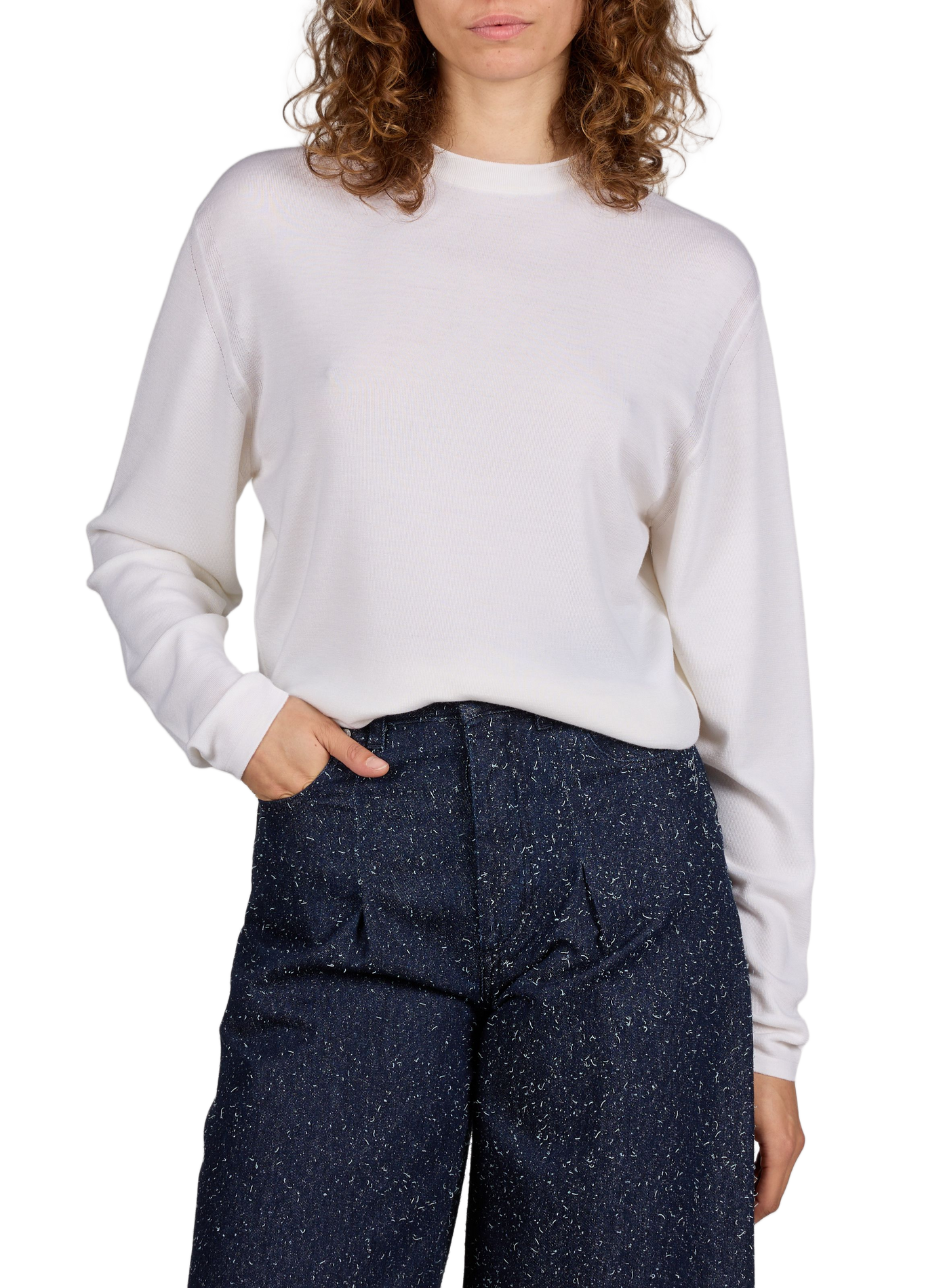 The Rosemary Knit in virgin wool and silk JACQUEMUS White