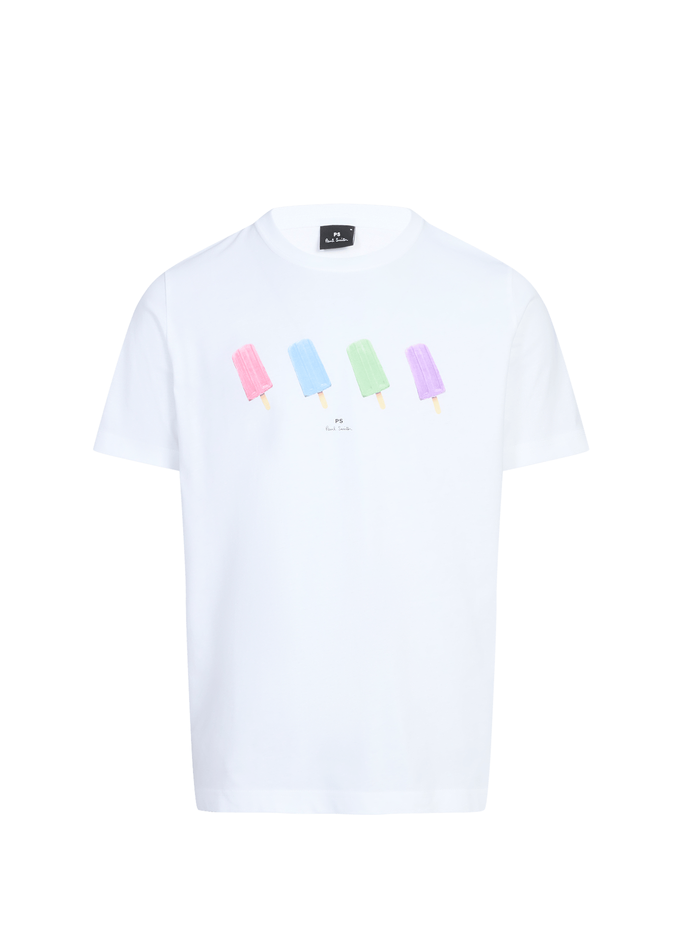 T-shirt imprimé glaces en coton PAUL SMITH Blanc