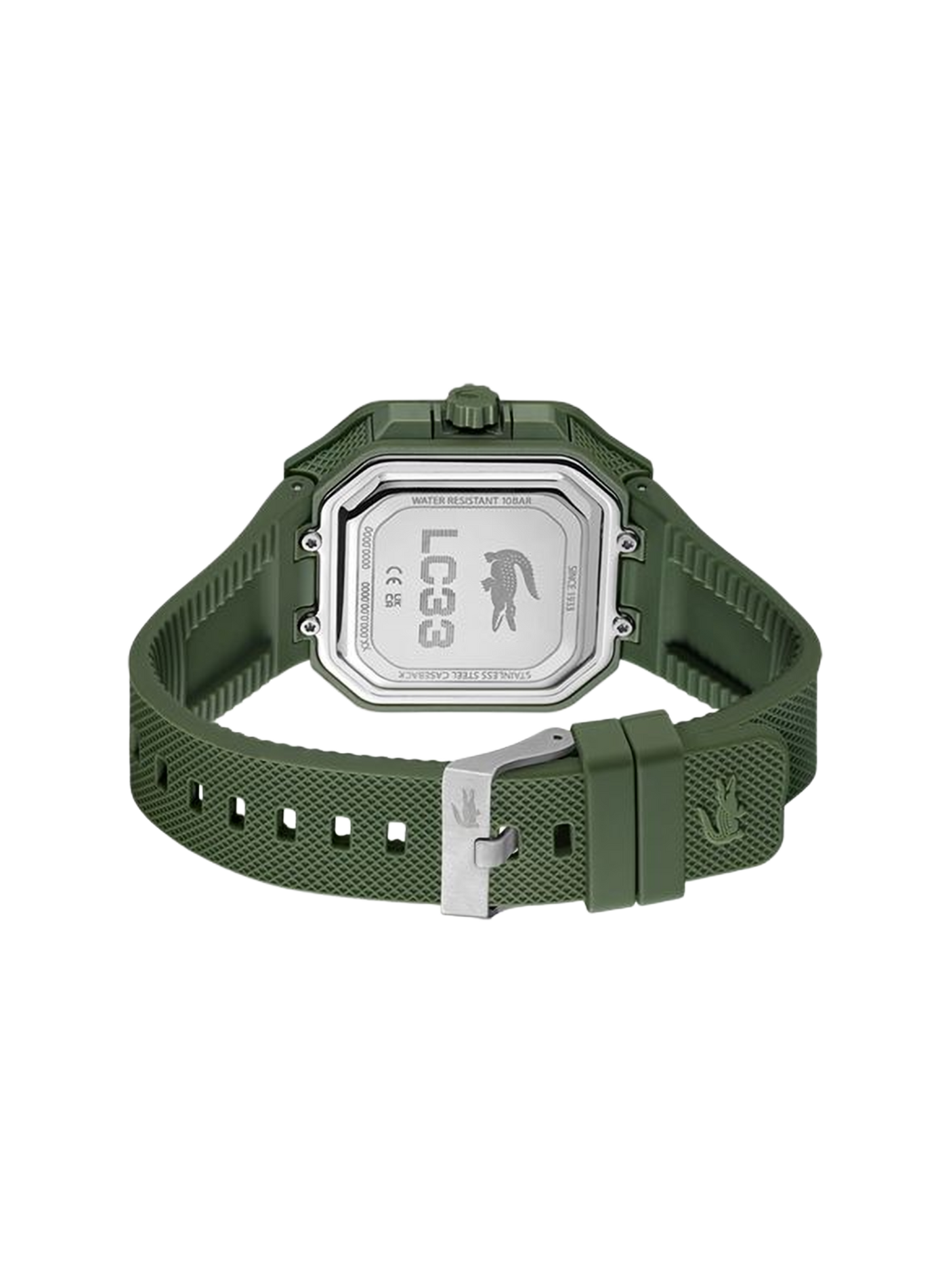 Montre quartz LC33 Square en silicone LACOSTE MONTRES Vert
