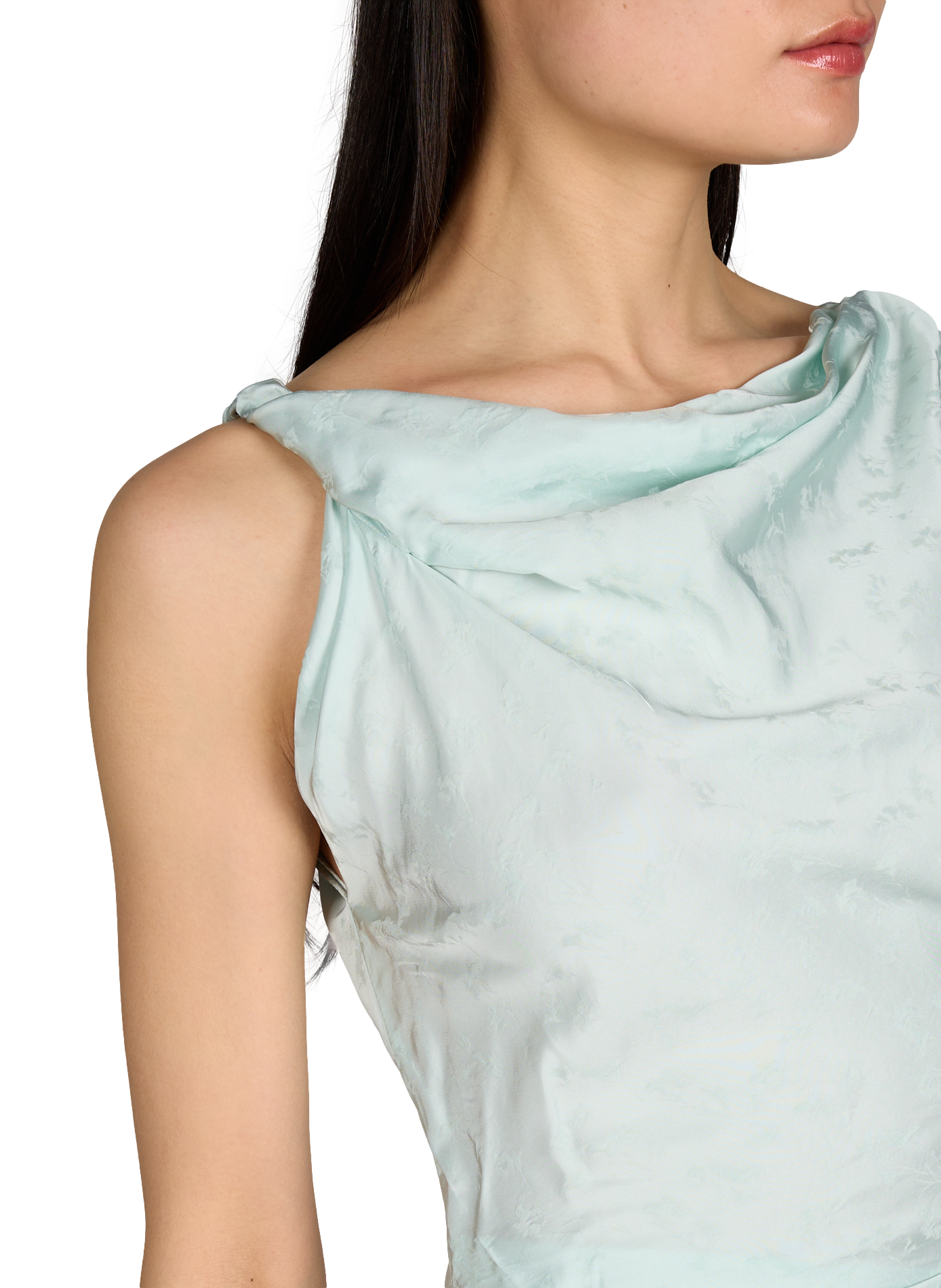 Posy floral jacquard midi dress VICTORIA BECKHAM Blue