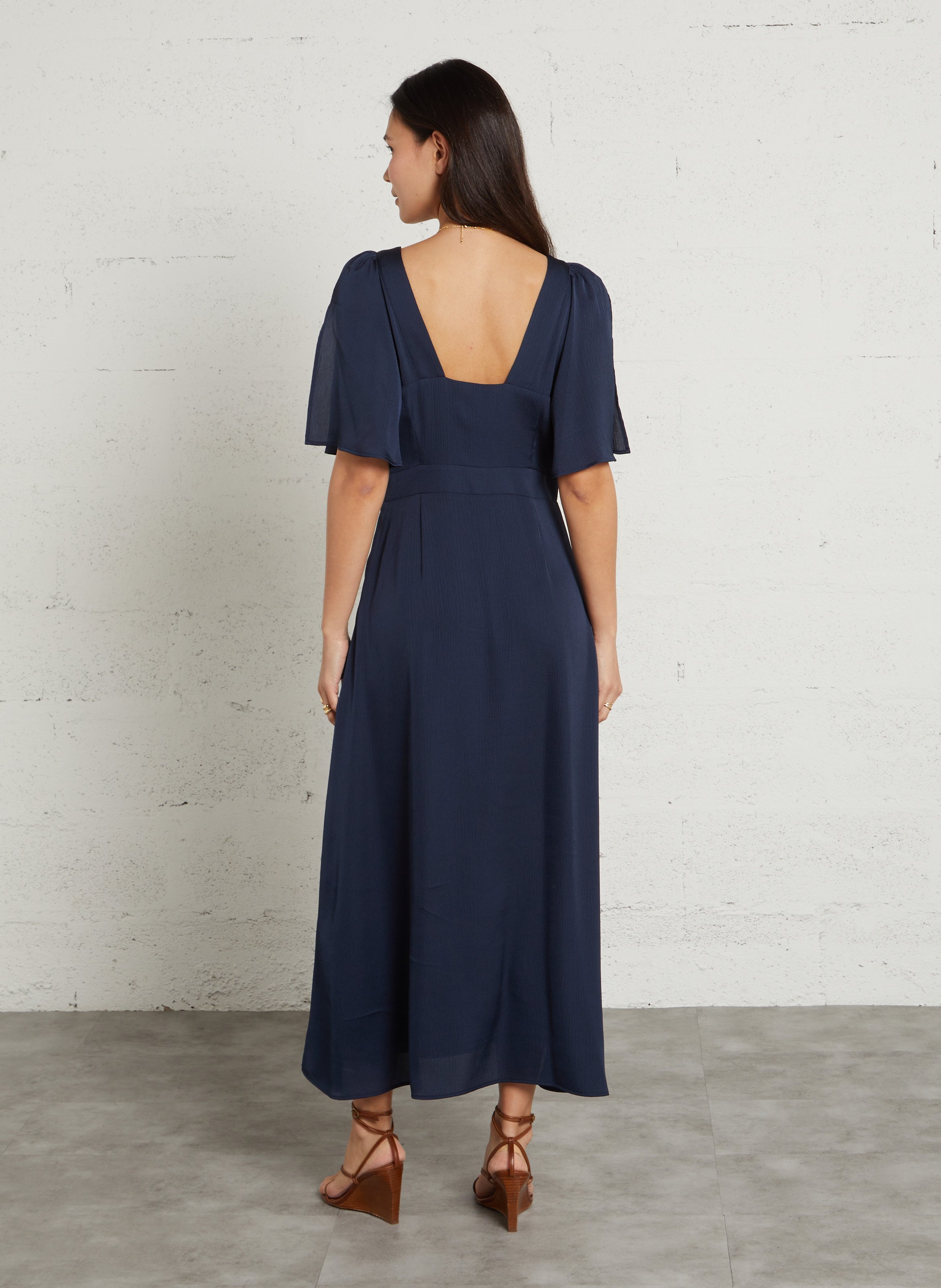 Robe longue évasée bridget MAISON 123 Bleu
