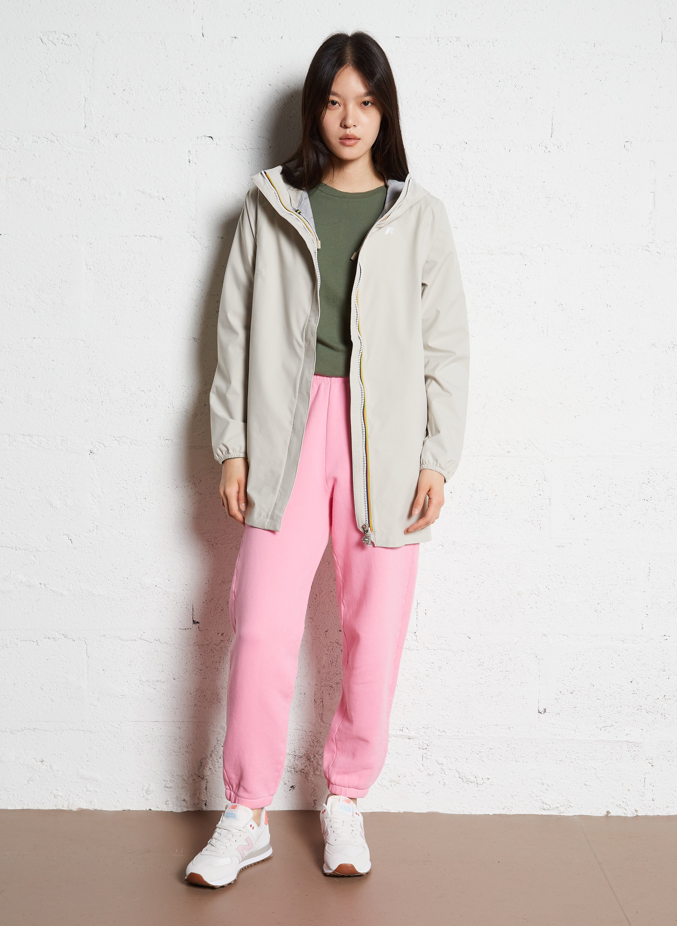 Jogging taille haute en coton mélangé izubird AMERICAN VINTAGE Rose
