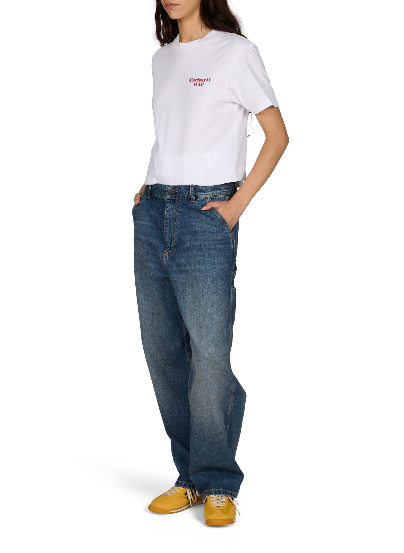 Straight cotton jeans CARHARTT WIP Blue