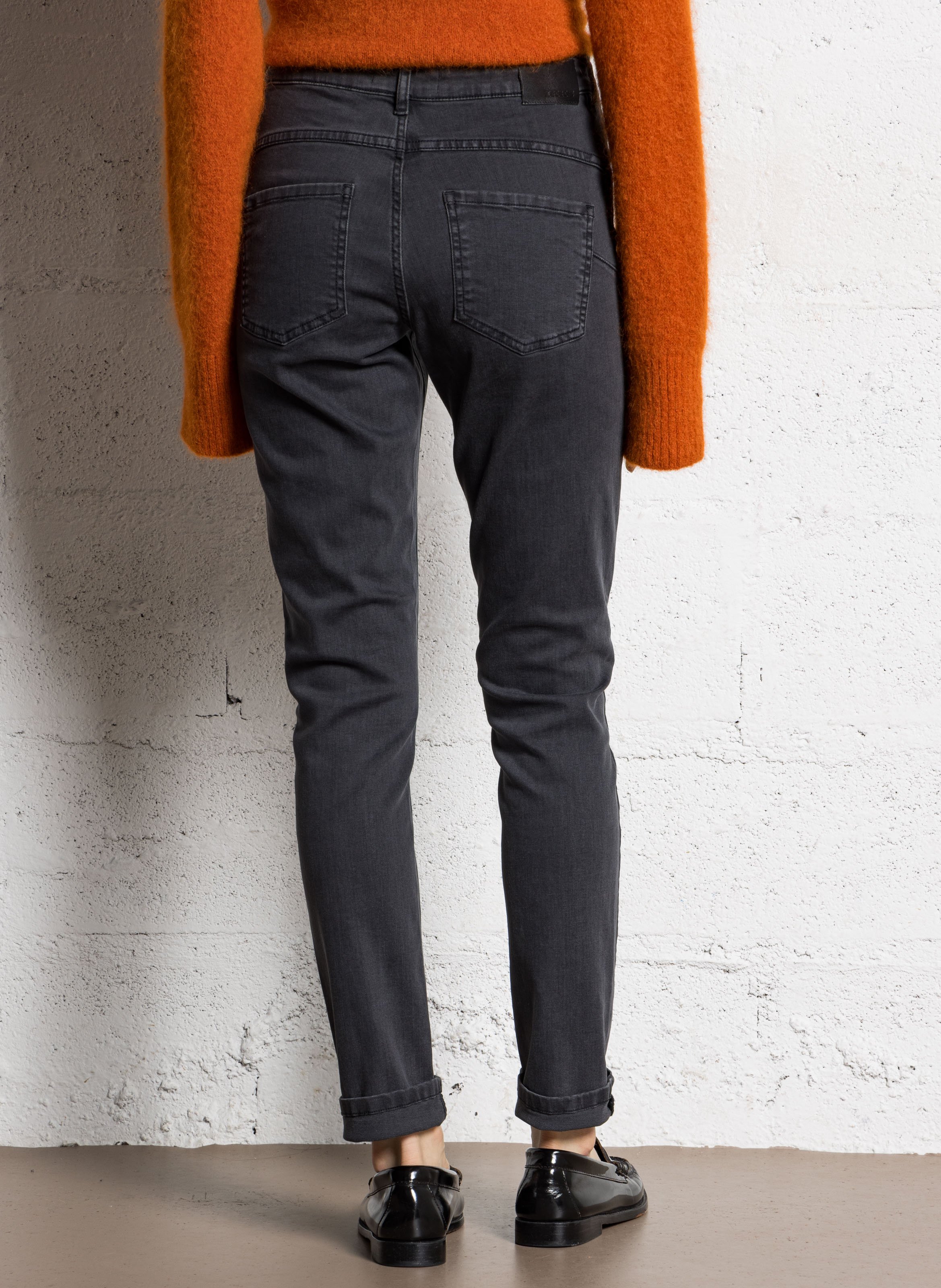 Jean slim en coton mélangé nina IKKS Gris