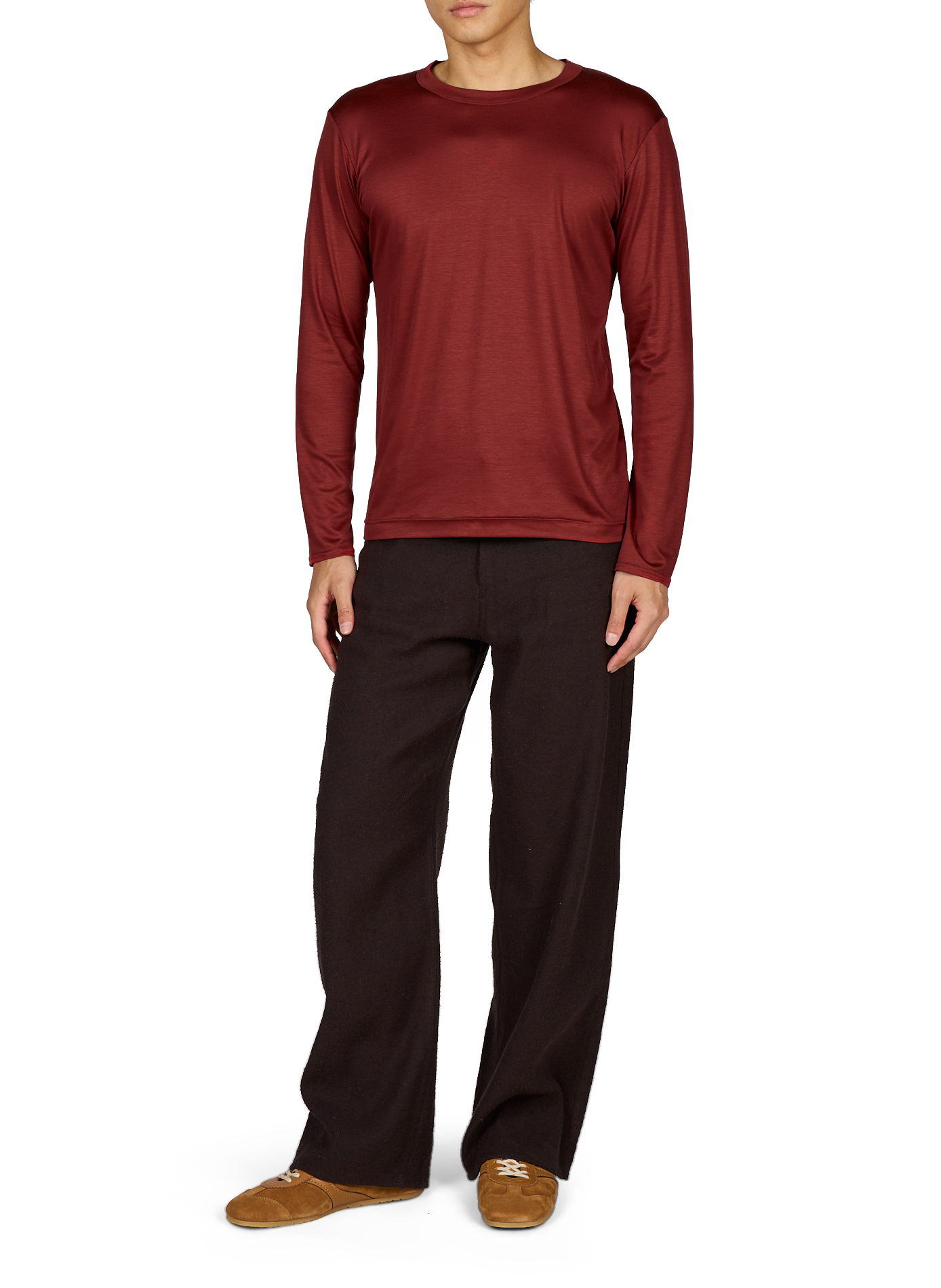 Round neck T-shirt OMAR AFRIDI Red