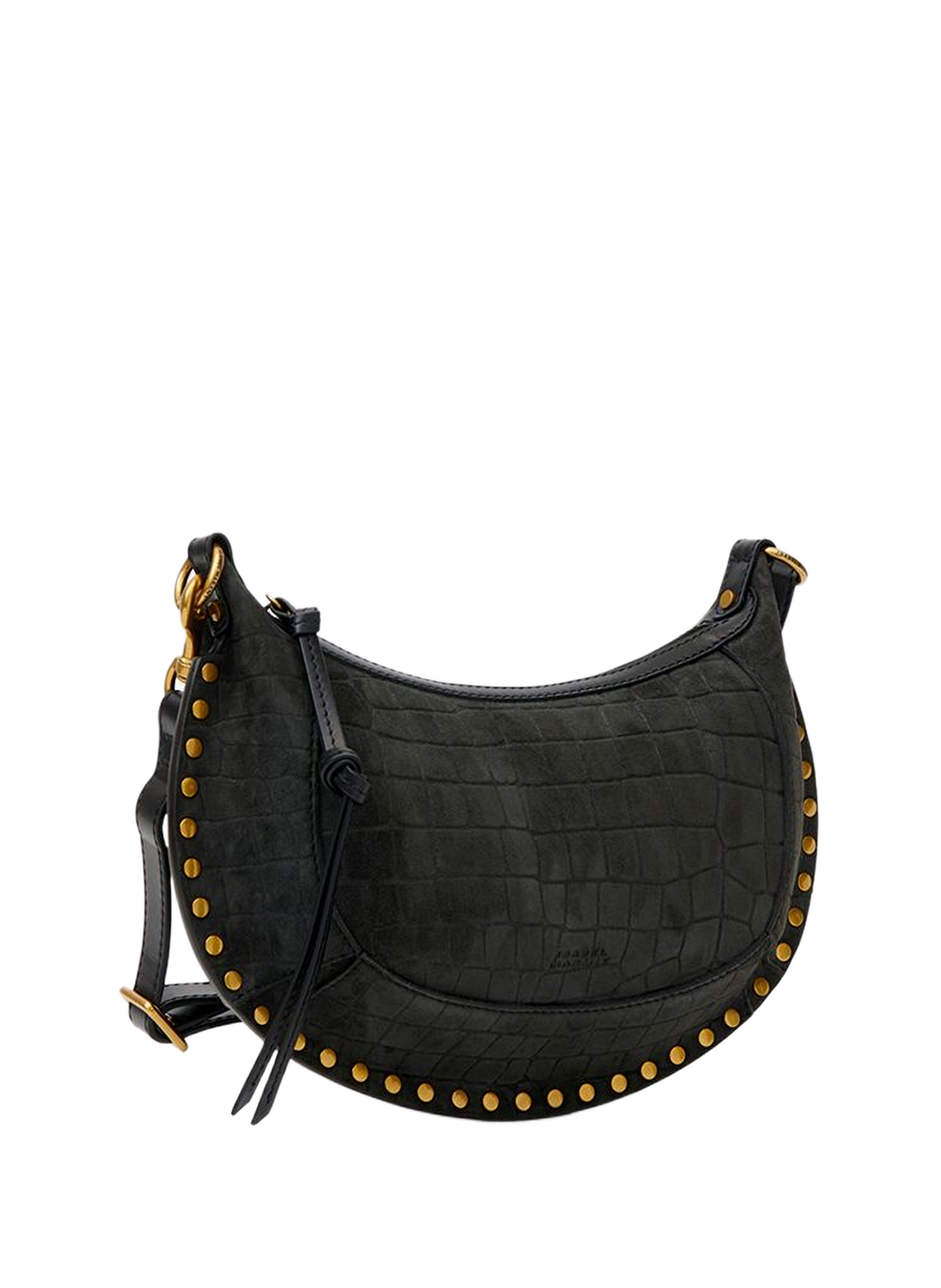Schoudertas Oskan Moon van suède leer ISABEL MARANT Zwart