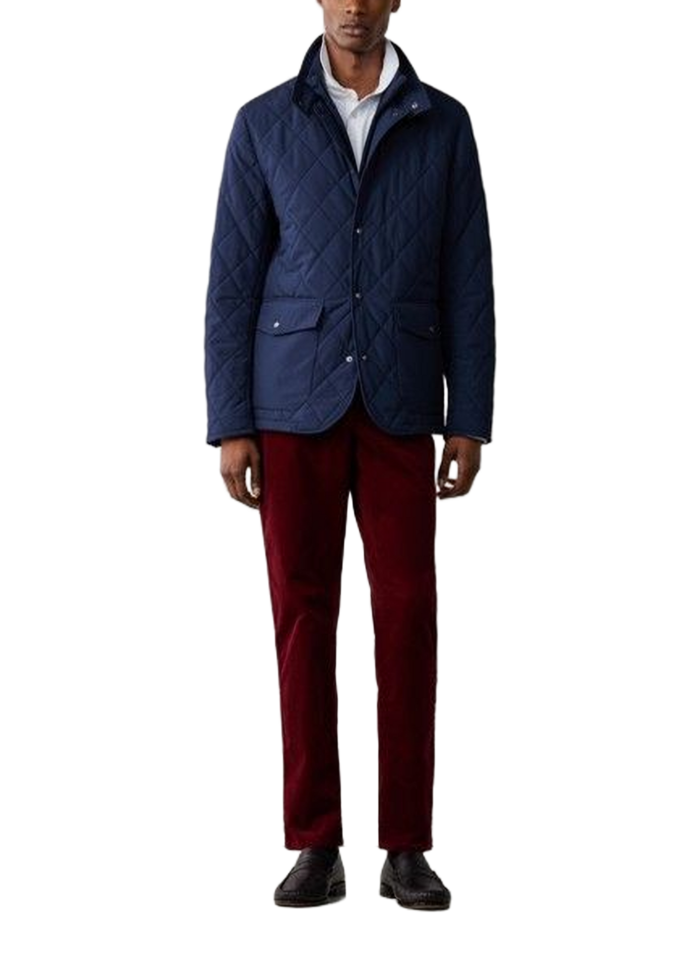 Veste col montant matelassée  HACKETT Bleu
