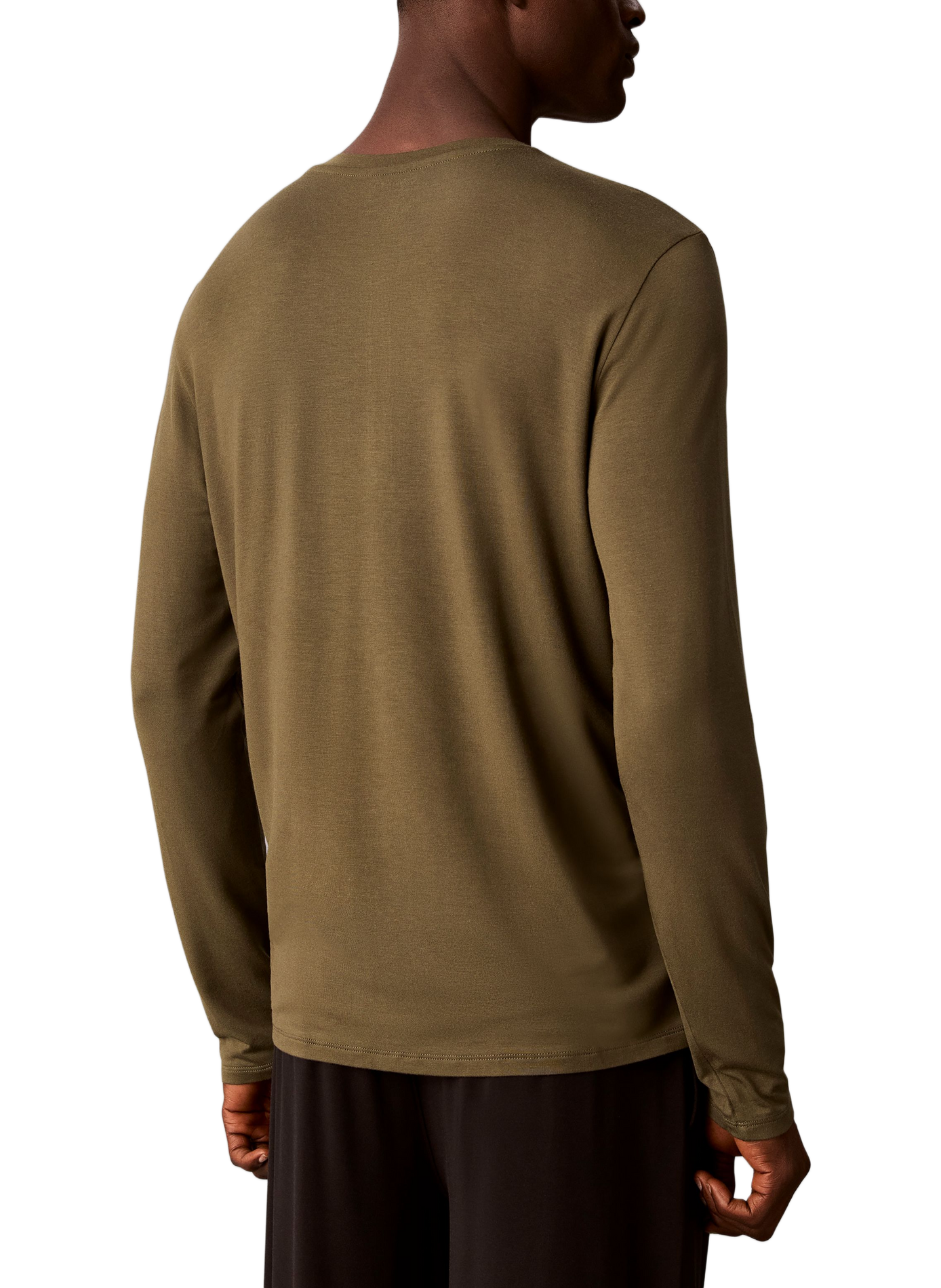 Pyjama-Langarm-T-Shirt CALVIN KLEIN Khaki