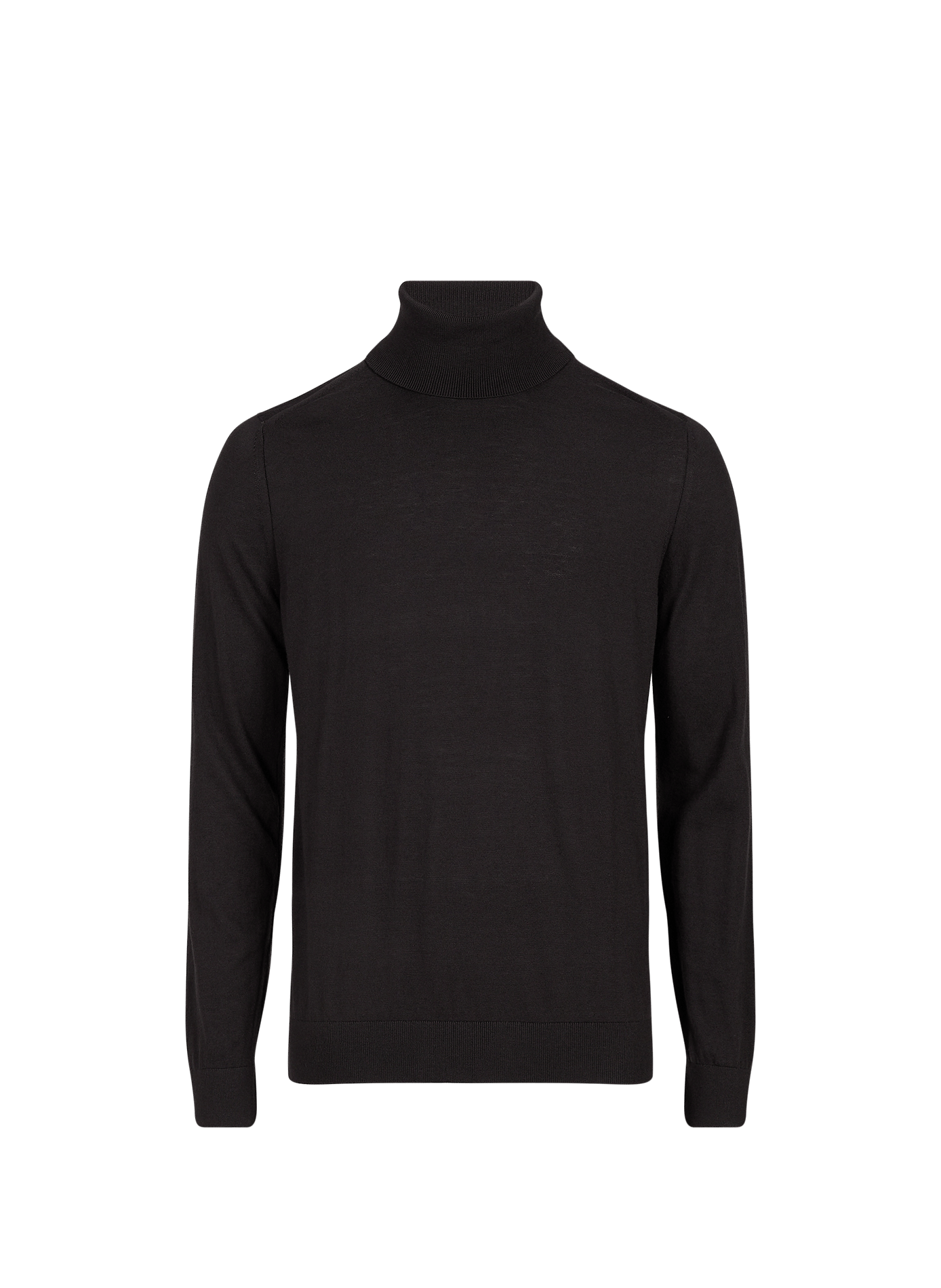 Pull col roulé uni en maille ARMANI EXCHANGE Marron