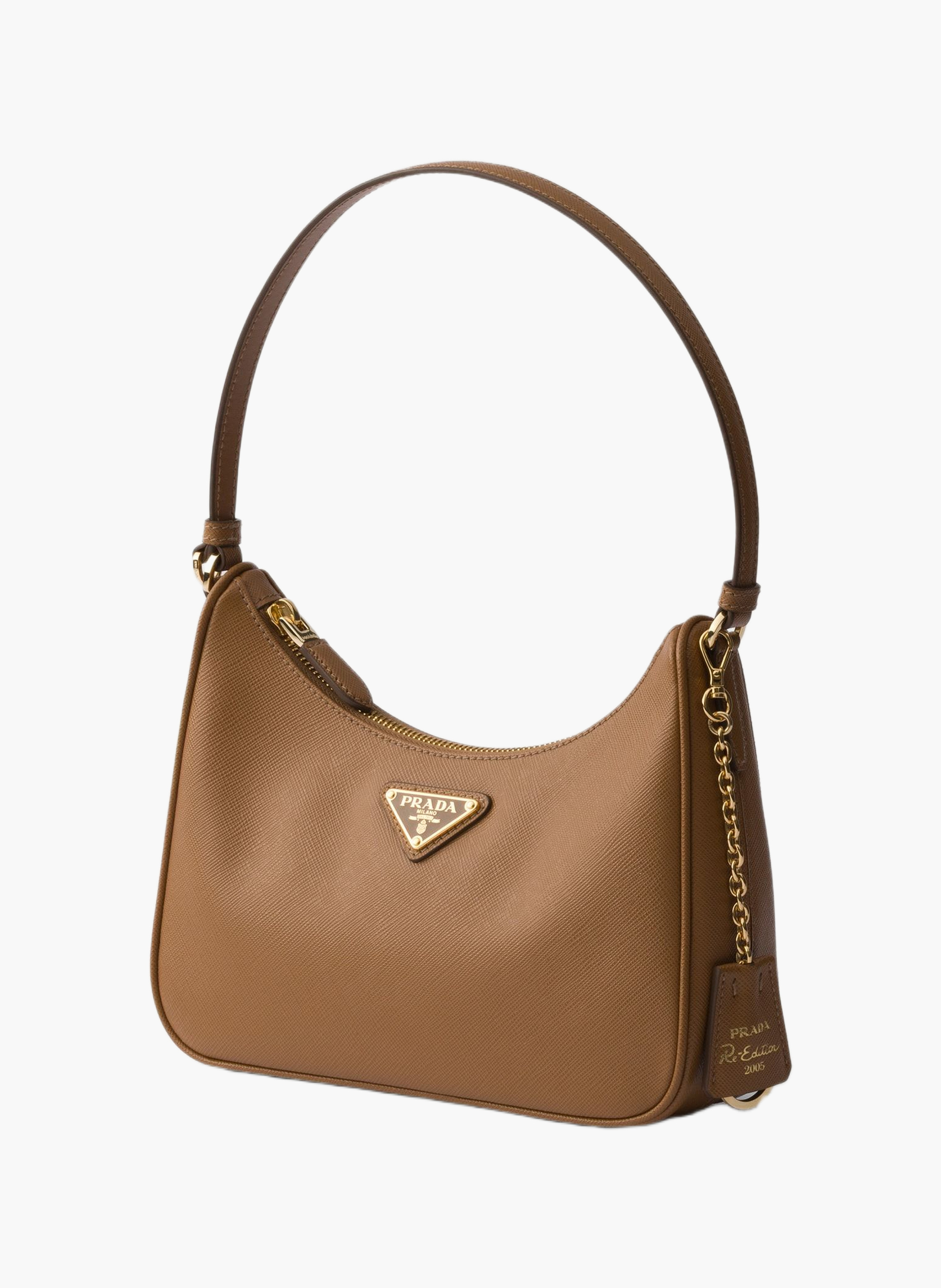Prada re-edition 2005 saffiano leather mini-bag PRADA Marron