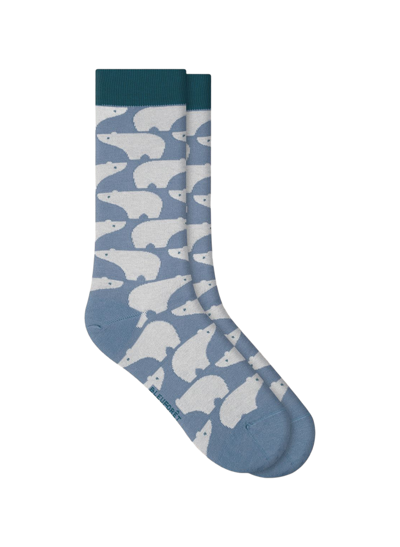 Patterned socks in a cotton blend BLEUFORÊT Blue