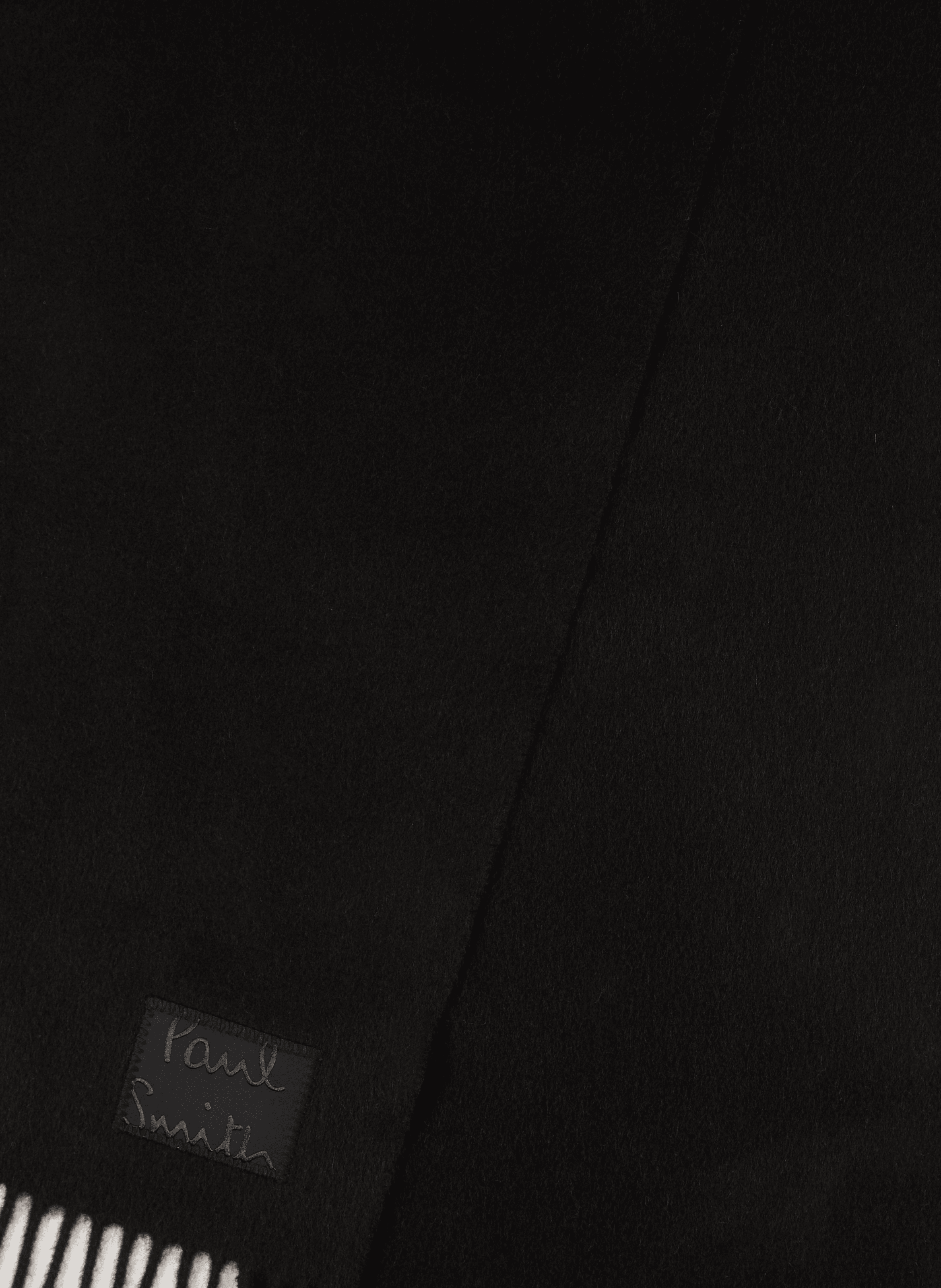Echarpe unie en cachemire PAUL SMITH Noir
