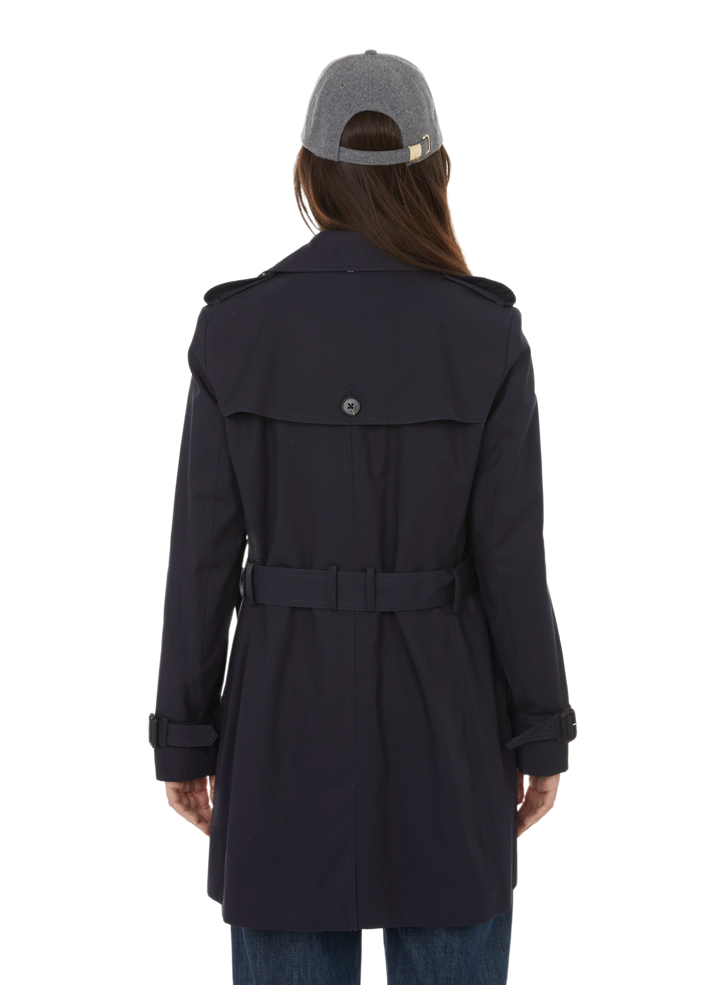 Trench en coton organique TOMMY HILFIGER Bleu