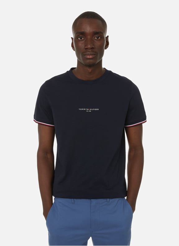 Logo T-shirt Blue by TOMMY HILFIGER TOMMY HILFIGER Logo T-shirt Blue