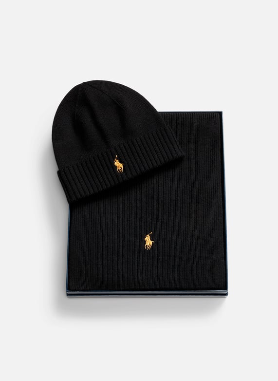 Wool Scarf And Beanie Polo Ralph Lauren Men Printemps