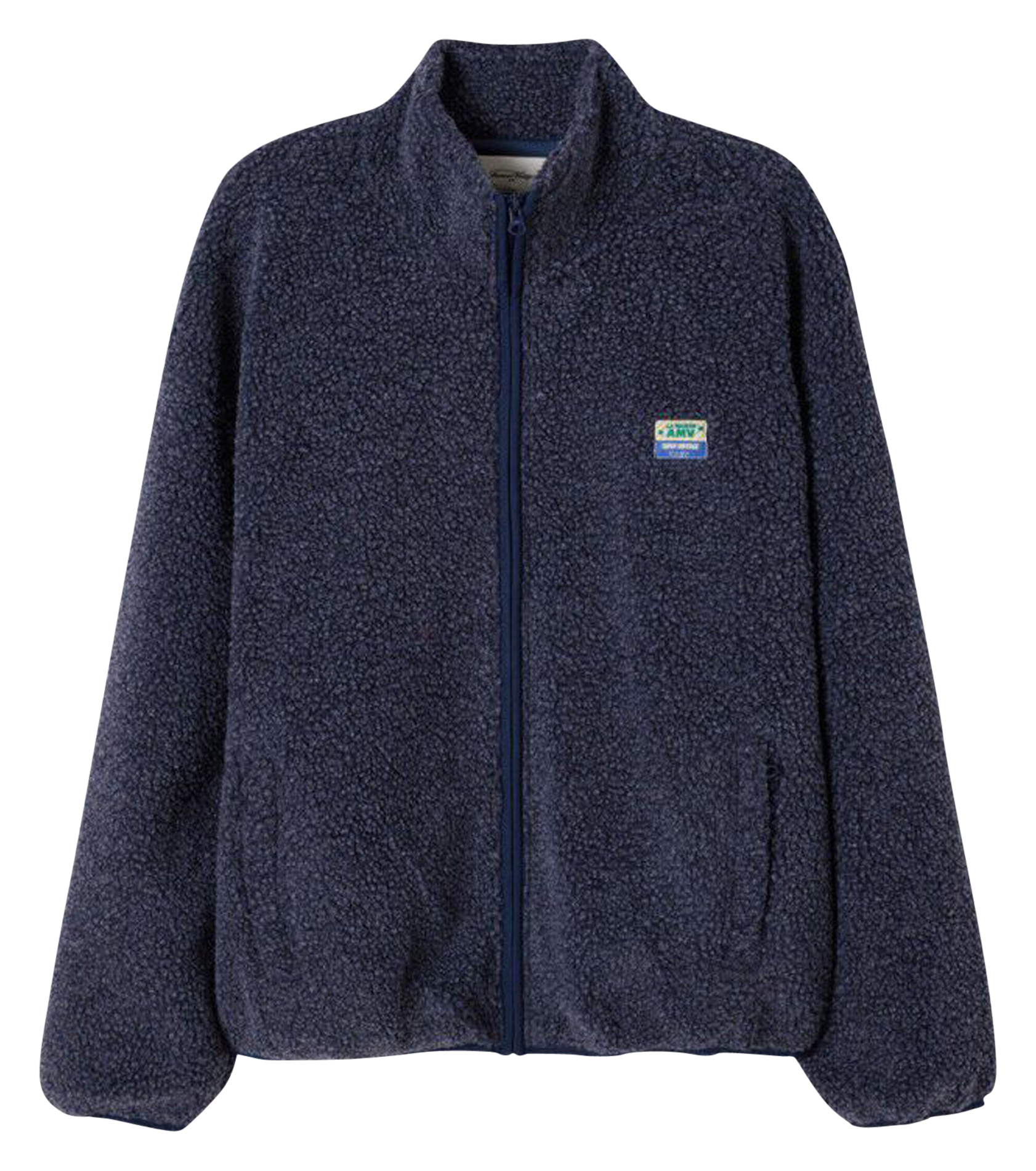 Veste col montant en sherpa hoktown AMERICAN VINTAGE Bleu