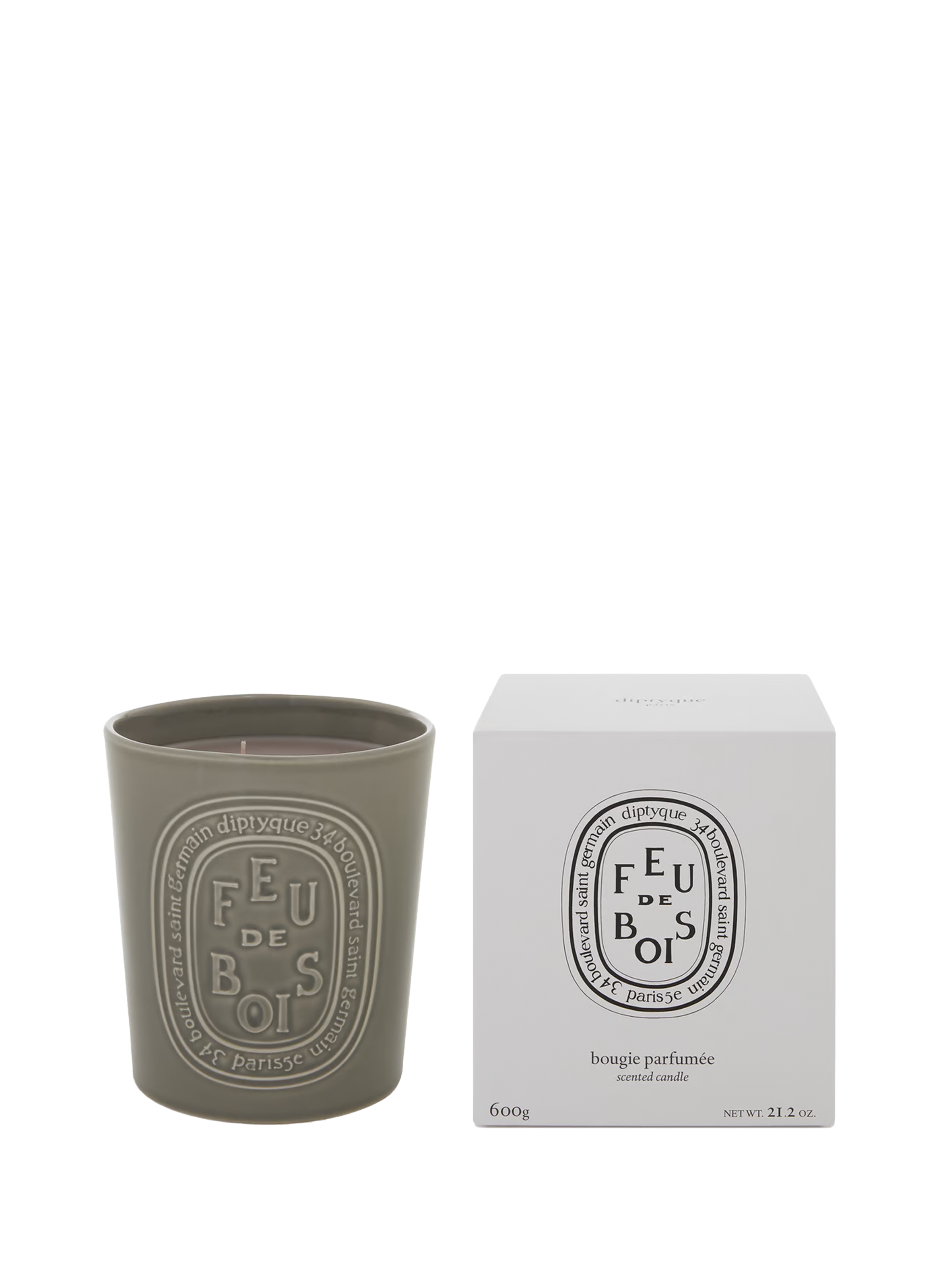 Bougie grand modèle Feu de Bois DIPTYQUE No color